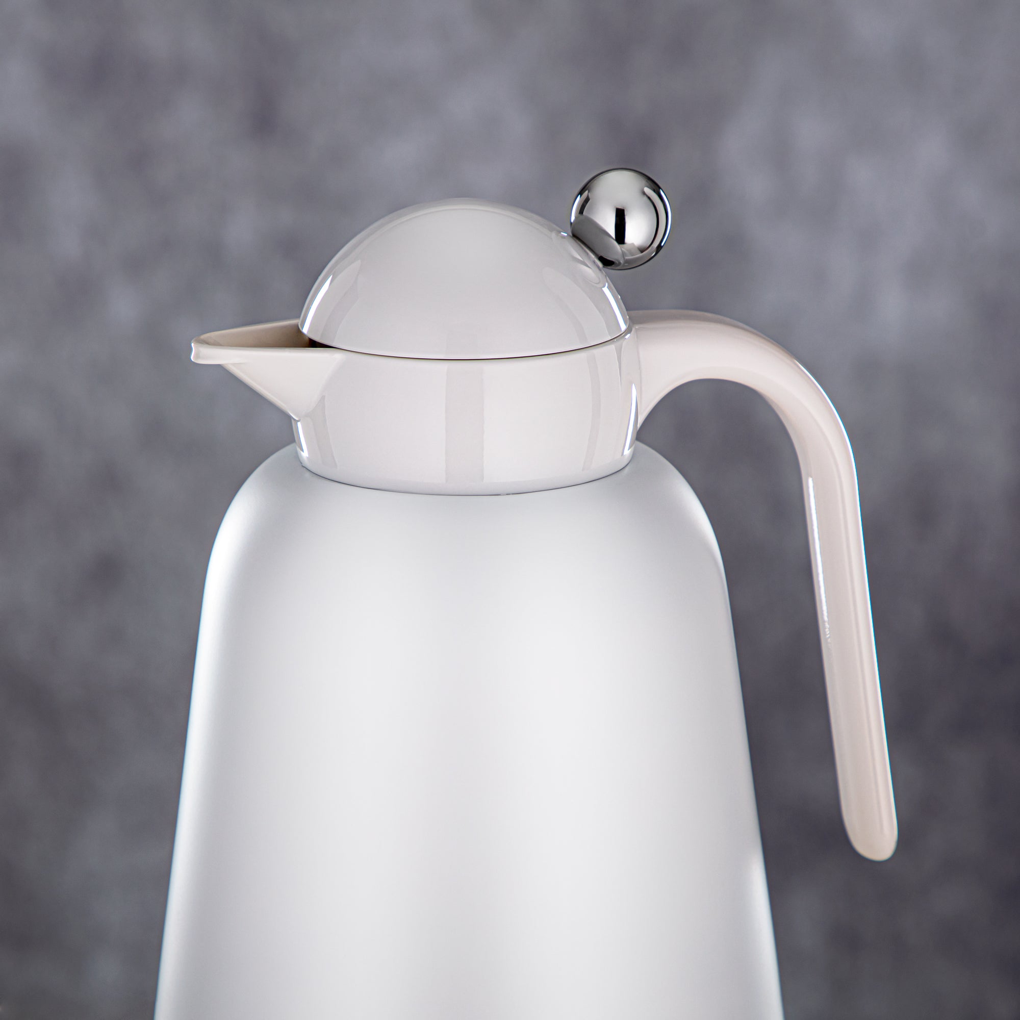 Almarjan Vacuum Flask Set - 1L + 1.5L, White & Silver (FG807-100/150 C/PW) - Modern Vacuum Flask