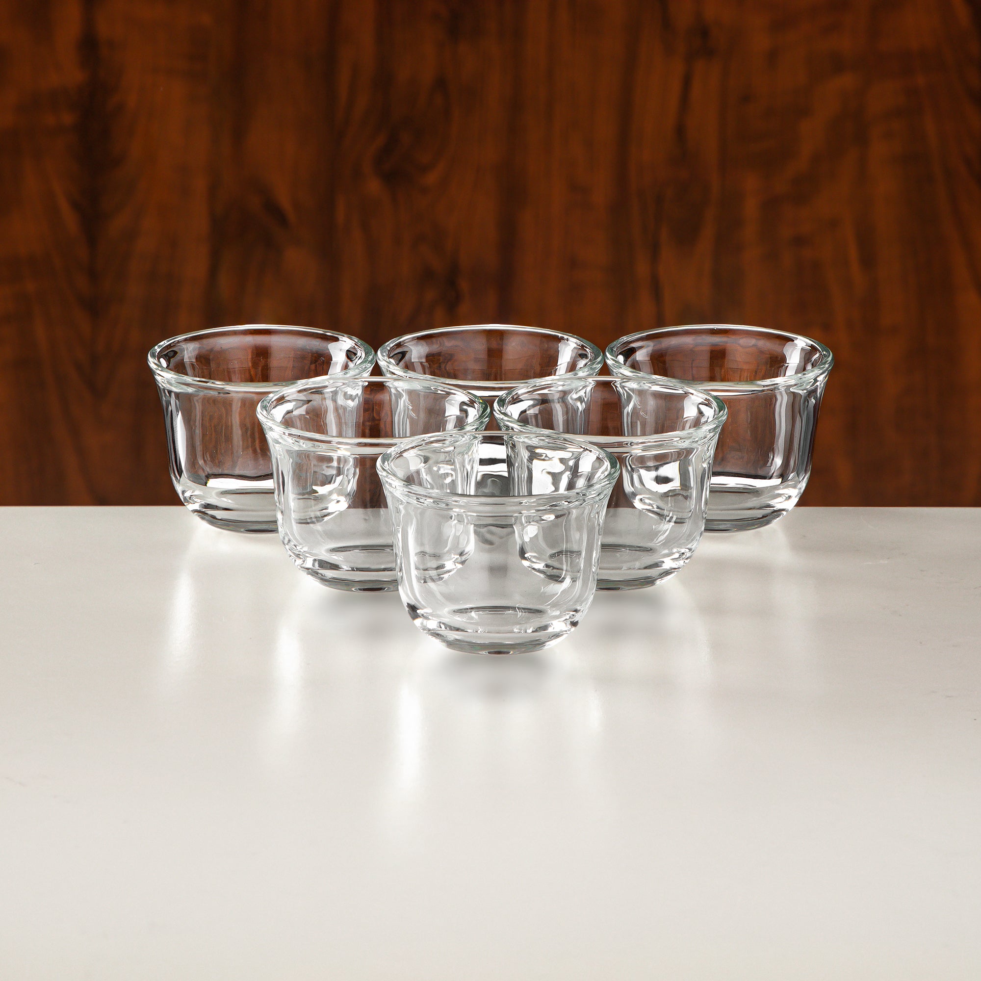 Almarjan Tea Set 18 Pieces Matt Nickel & Frost