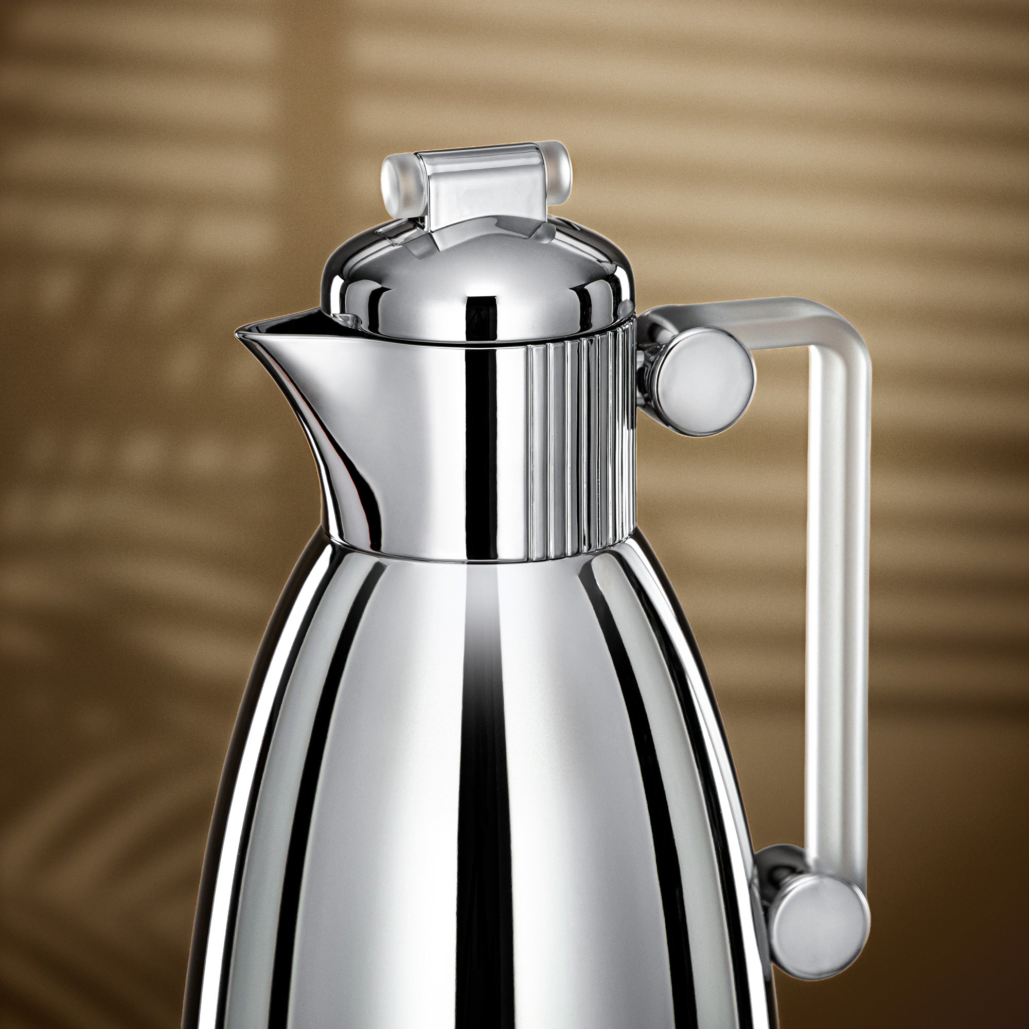 Almarjan Vacuum Flask Set 0.7L & 1L Silver & Frost