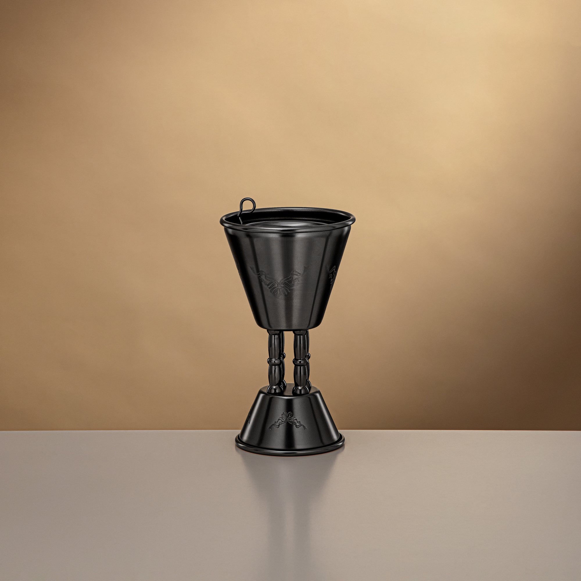 Almarjan 18 CM Incense Burner Matte Black - HT2506094