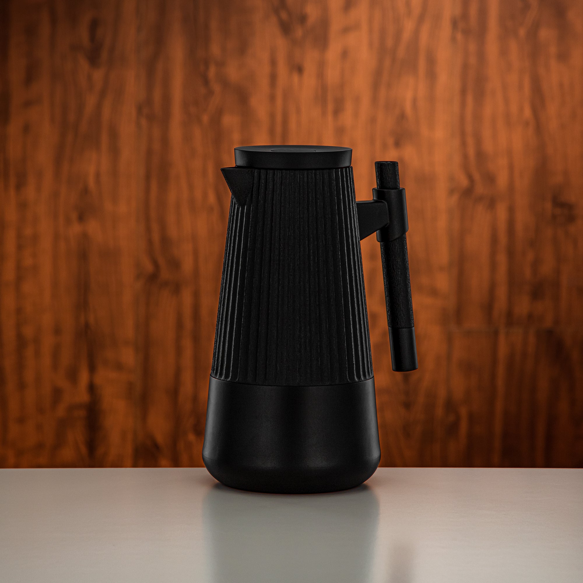 Almarjan Vacuum Flask Set 1L + 1L Matt Black