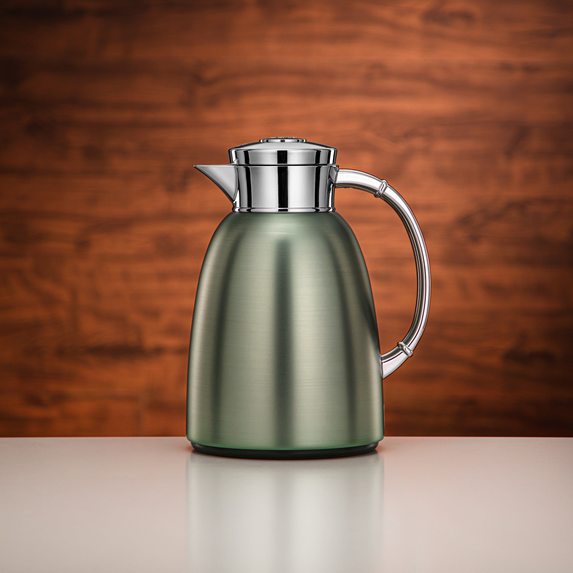 Almarjan Vacuum Flask 1L Brushed Green