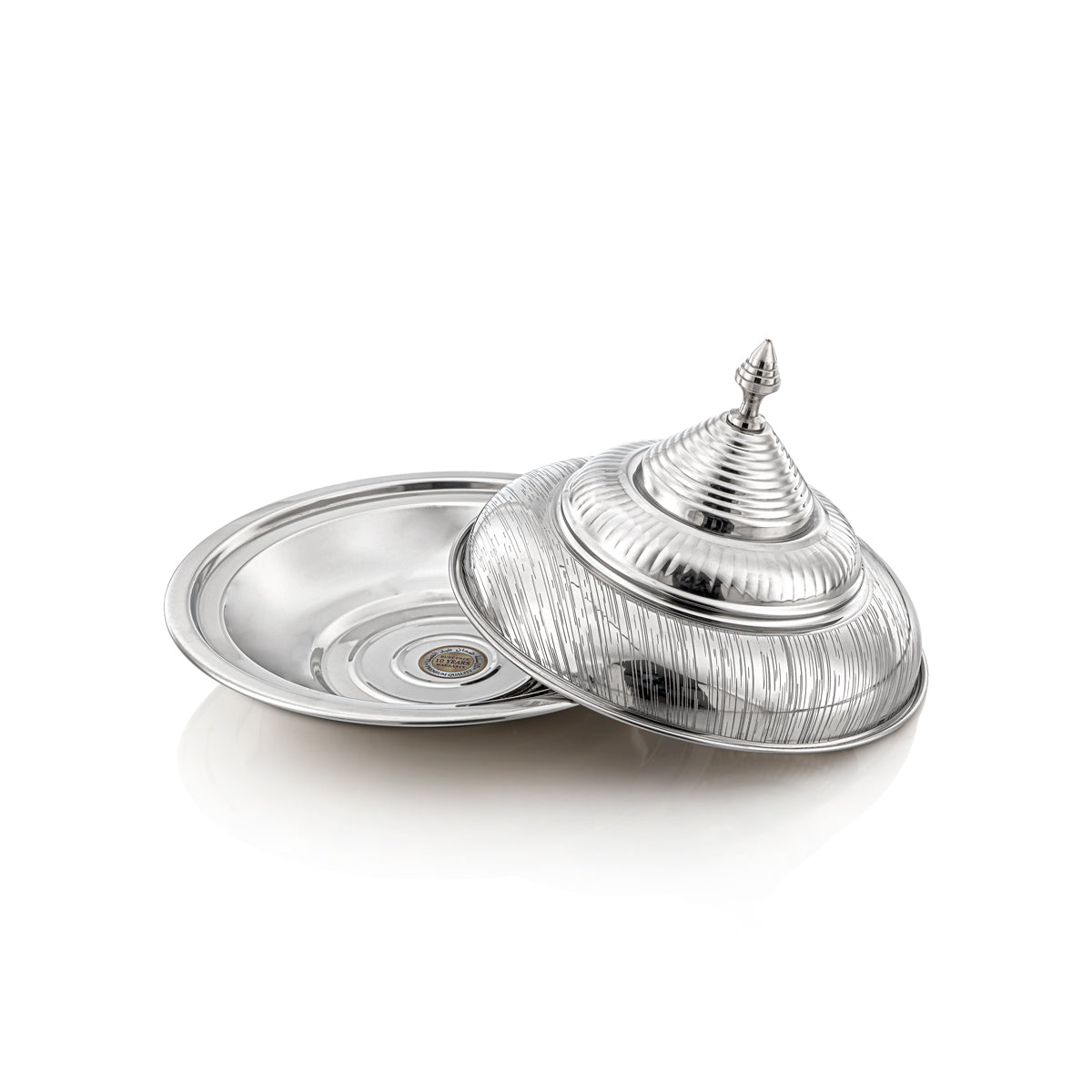 Almarjan 30 CM Tahani Collection Stainless Steel Koozy Tray - H23E24