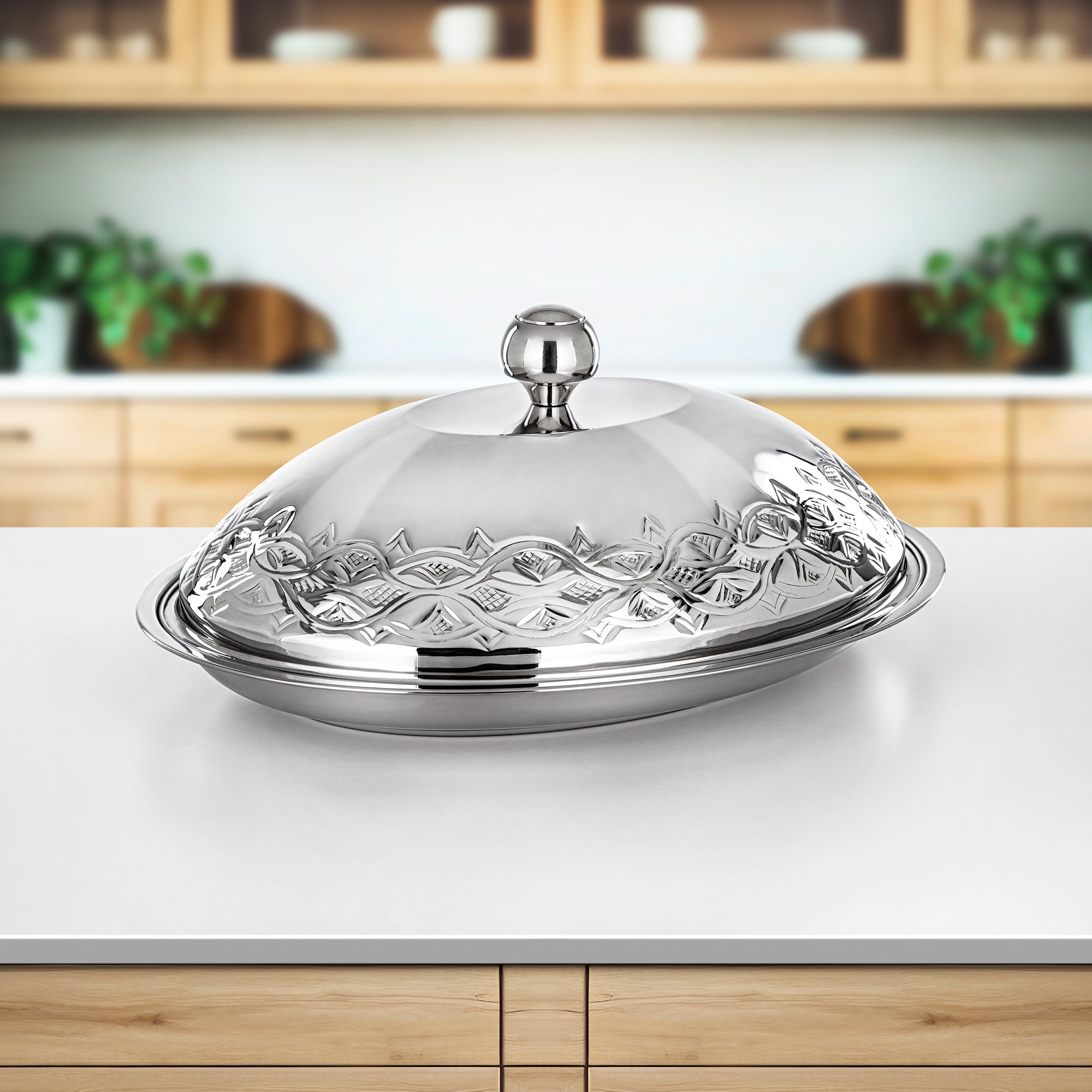 almarjan Koozy Tray 65 cm Silver (STS0293305)