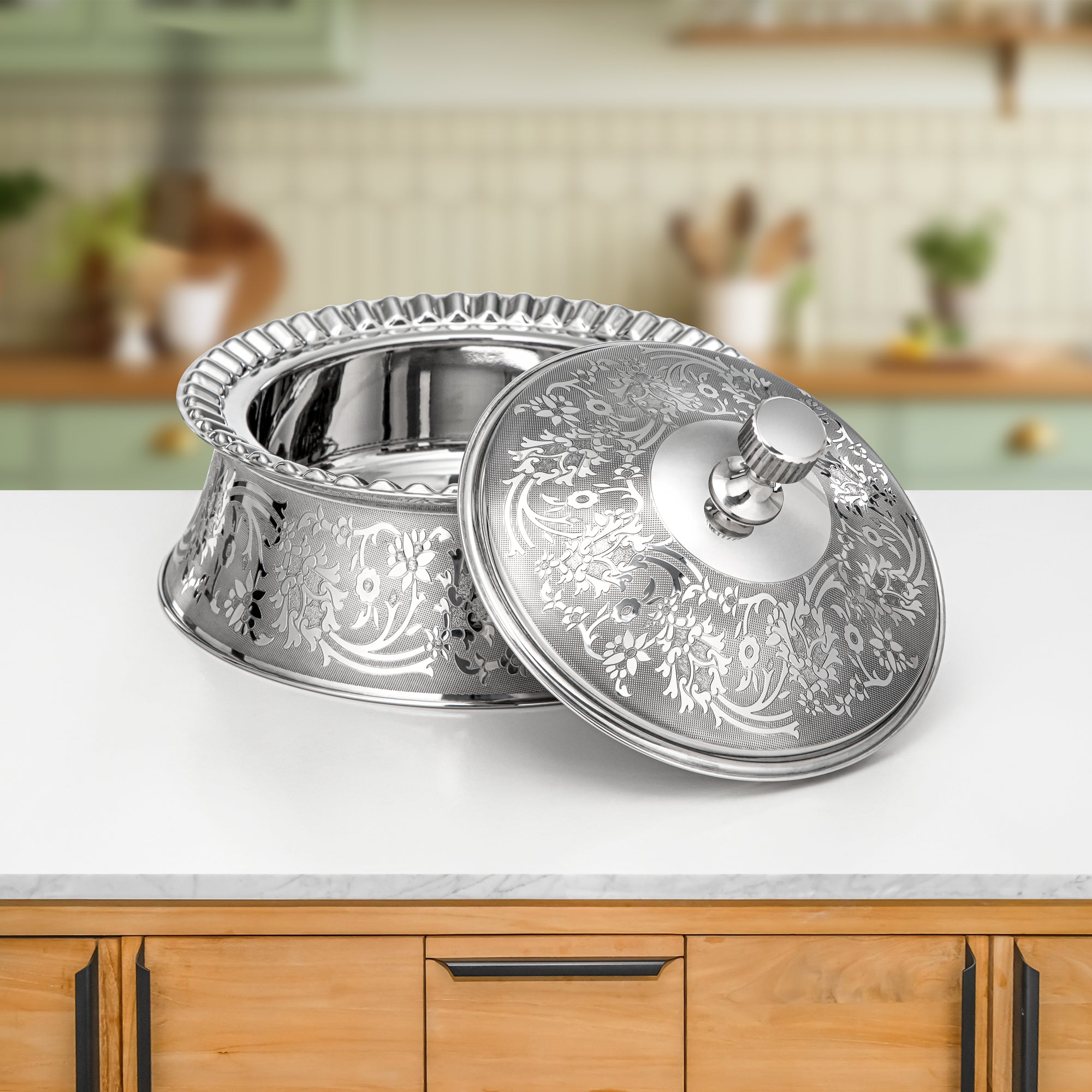 Almarjan Hot Pot Stainless Steel 25 cm – Afrah Collection