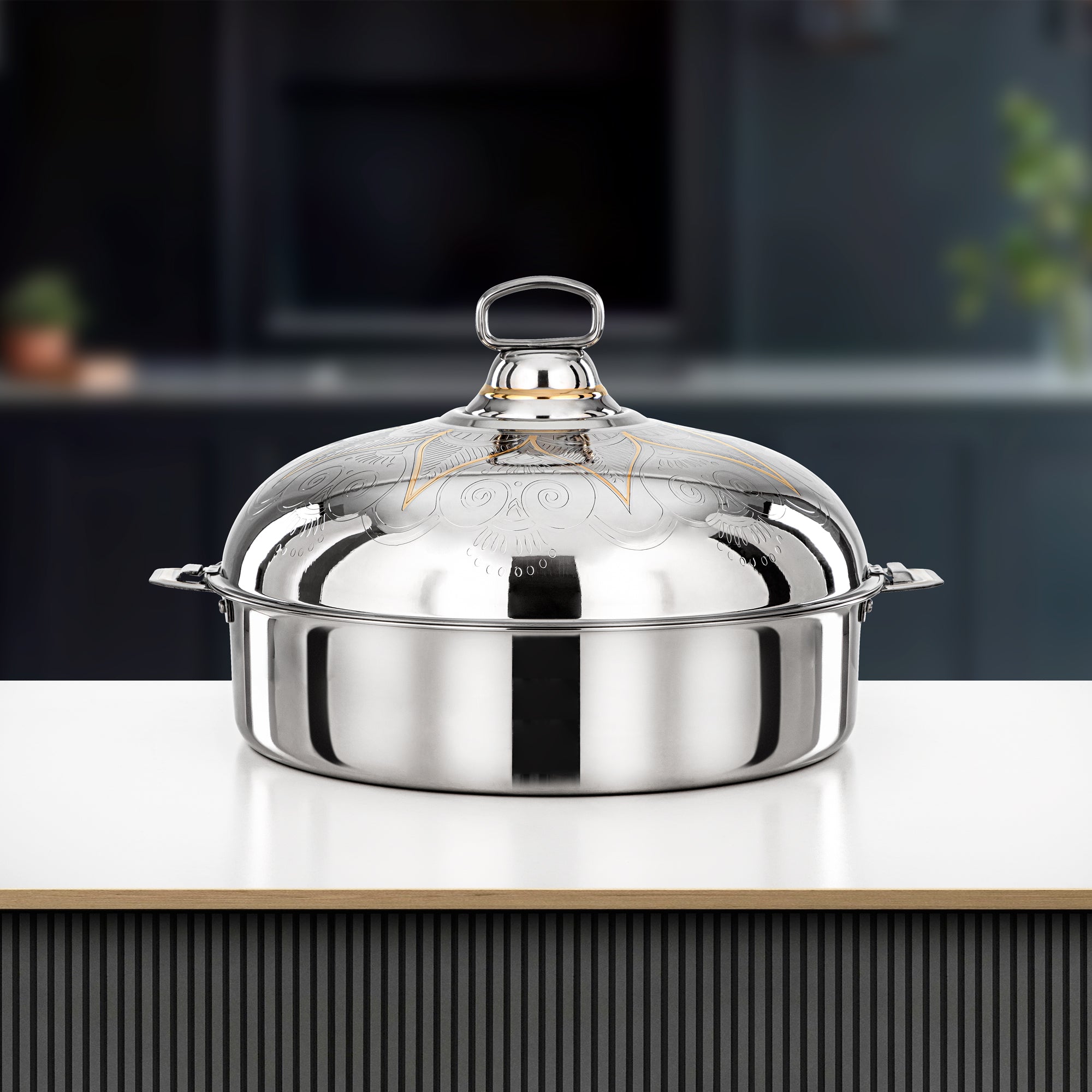 حرارات المرجان 40 سم فضي وذهبي