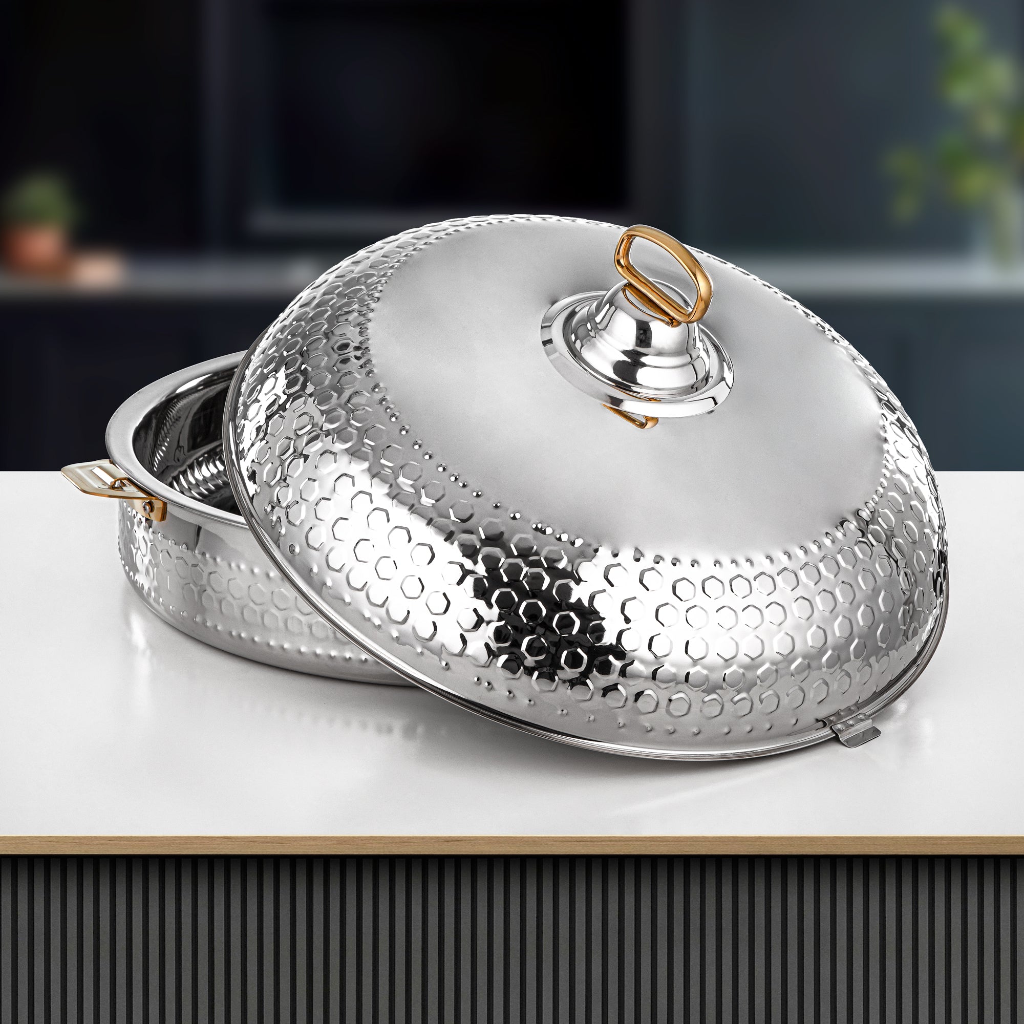 Almarjan Hot Pot 50cm Silver – Diwan Collection