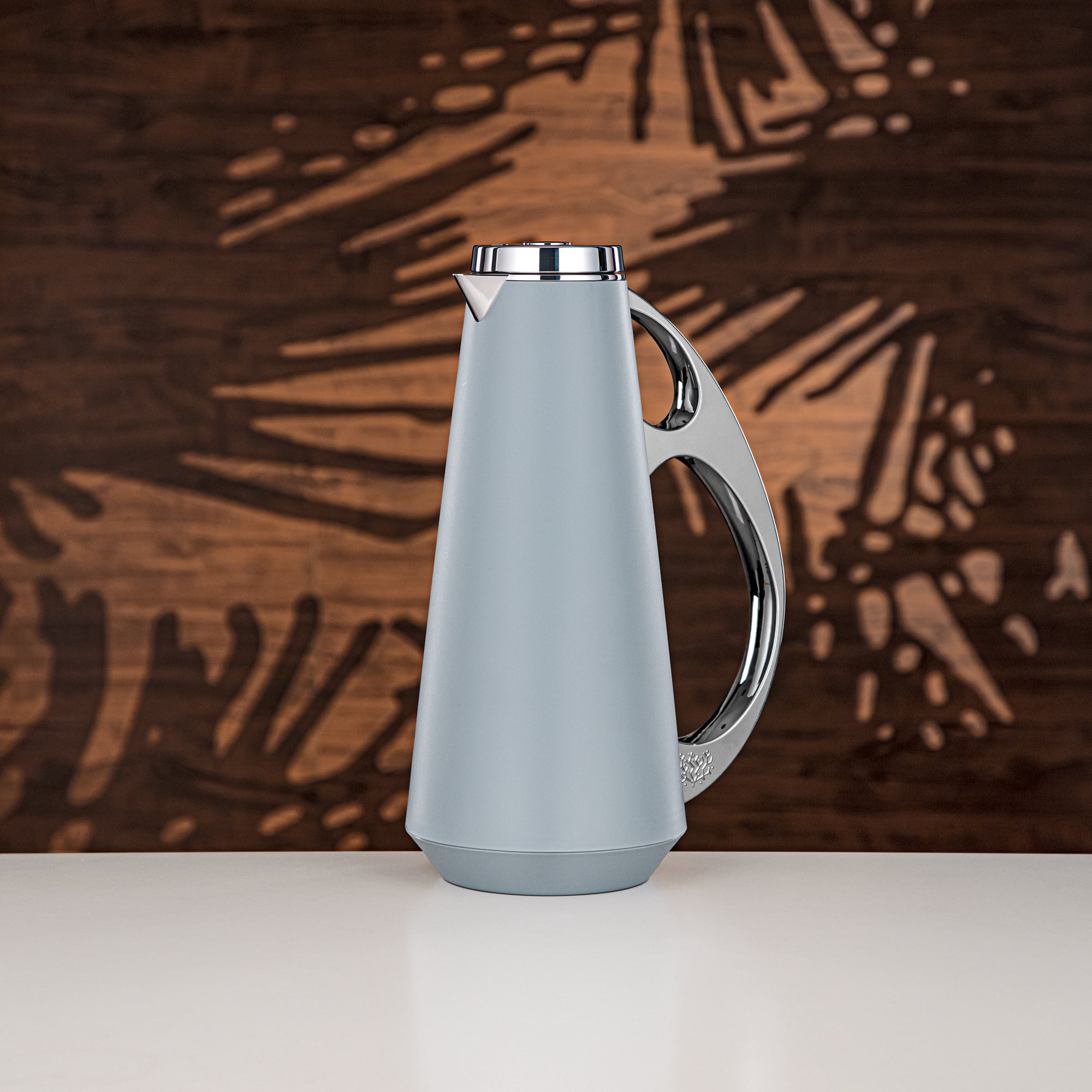 Almarjan Vacuum Flask Set, ABS, 1L + 1L, Light Blue & Silver (UPP-1000/1000 BLUC) - Modern Serving