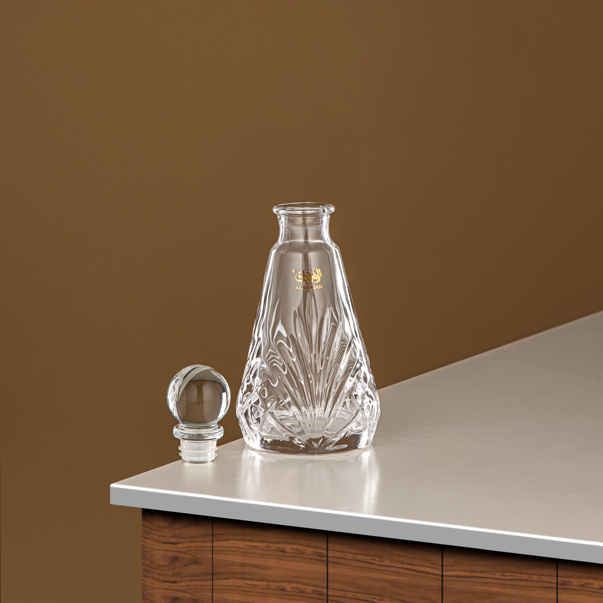 زجاجة عطر المرجان 200 مل (VR-D30-5-Clear) - زجاج بمقبض بجعة | مجموعة البجعة