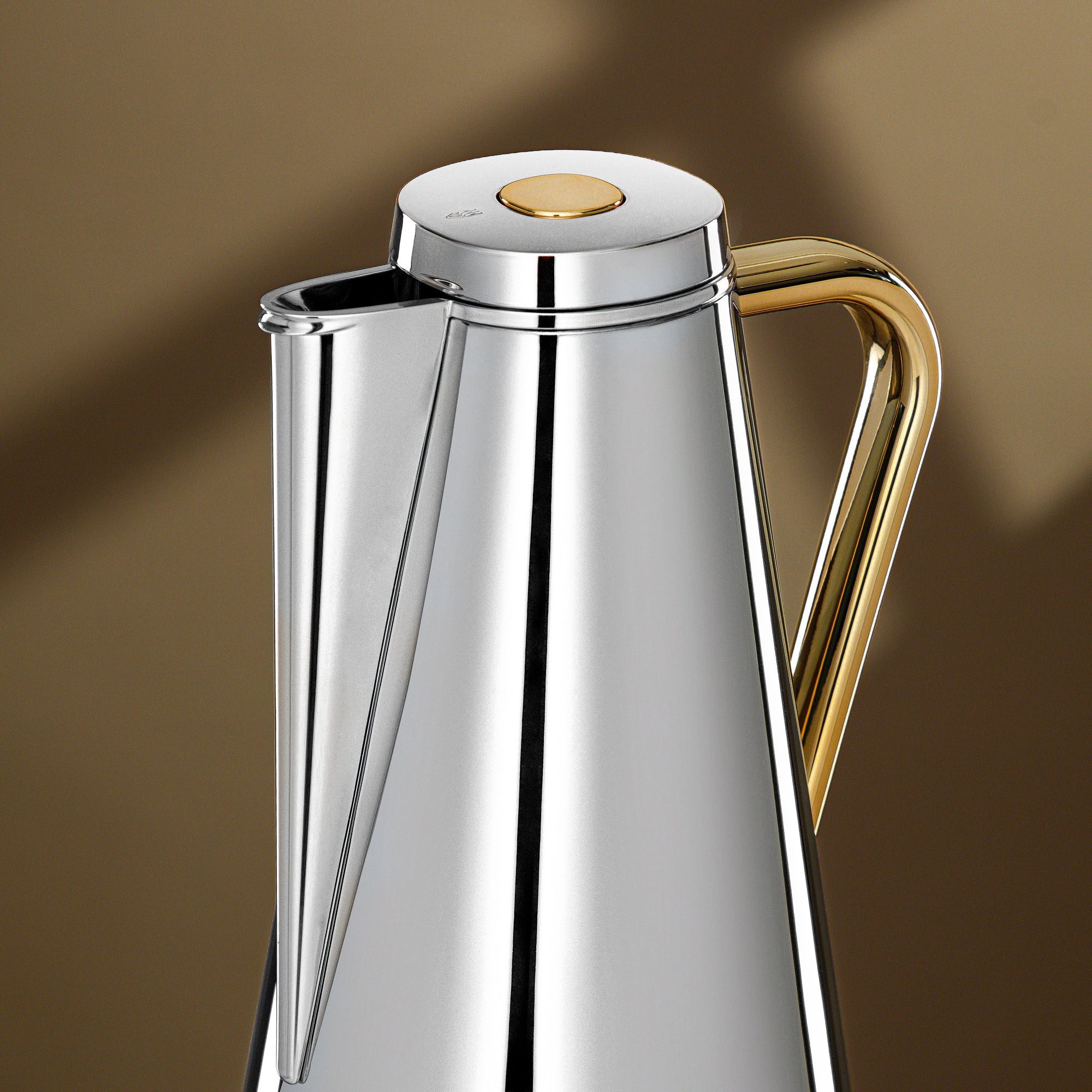 Almarjan Vacuum Flask Set 0.7L + 1L Silver & Gold