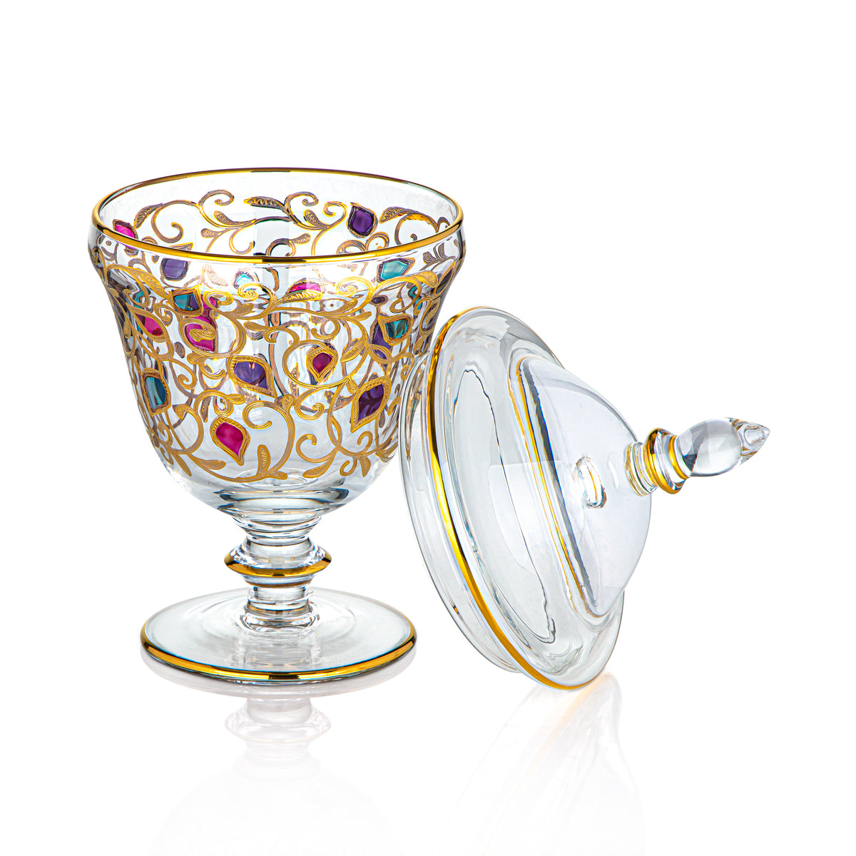 Bonbonnière en verre Combi 10 CM G977Z-11/27/200