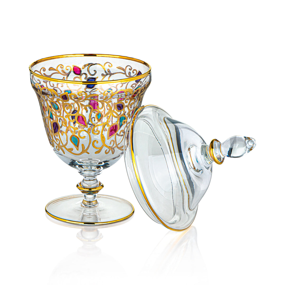 Bonbonnière en verre Combi 13 CM G977Z-11/27/270