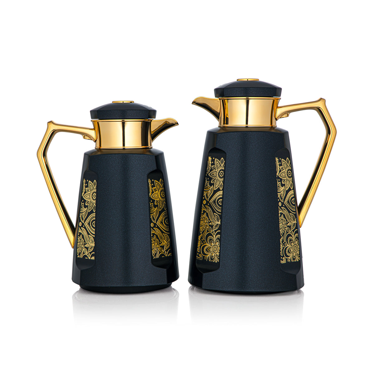 Almarjan 2 Pieces Vacuum Flask Set Black & Gold - PRP-0700/1000Q75YZP99Y-H188