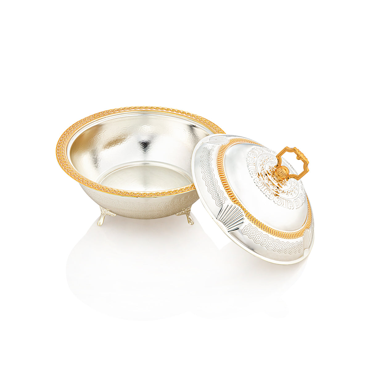 Almarjan 23 CM Collection Sadaf Bol Date Argent & Or - RB4432L-SG