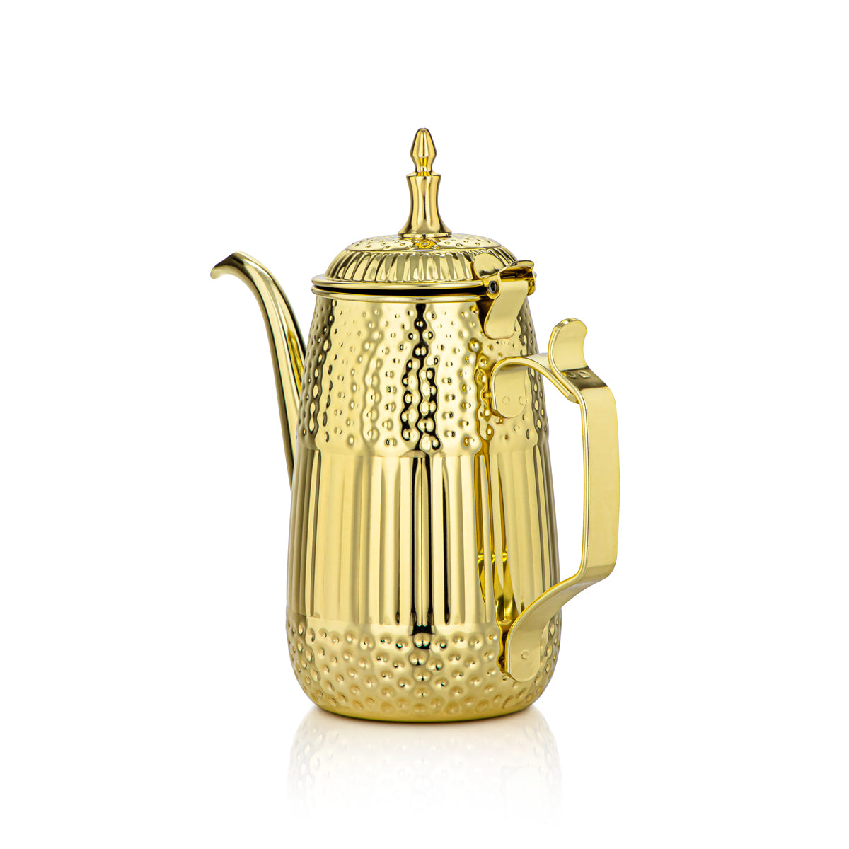 Almarjan 1 Litre Marabaa Collection Pot à Lait en Acier Inoxydable Doré - STS0010949
