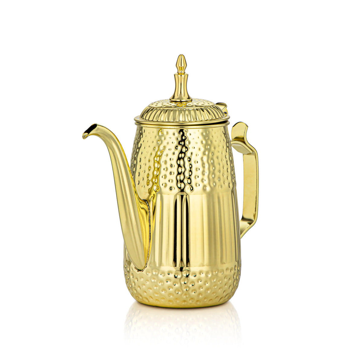 Almarjan 1 Litre Marabaa Collection Pot à Lait en Acier Inoxydable Doré - STS0010949