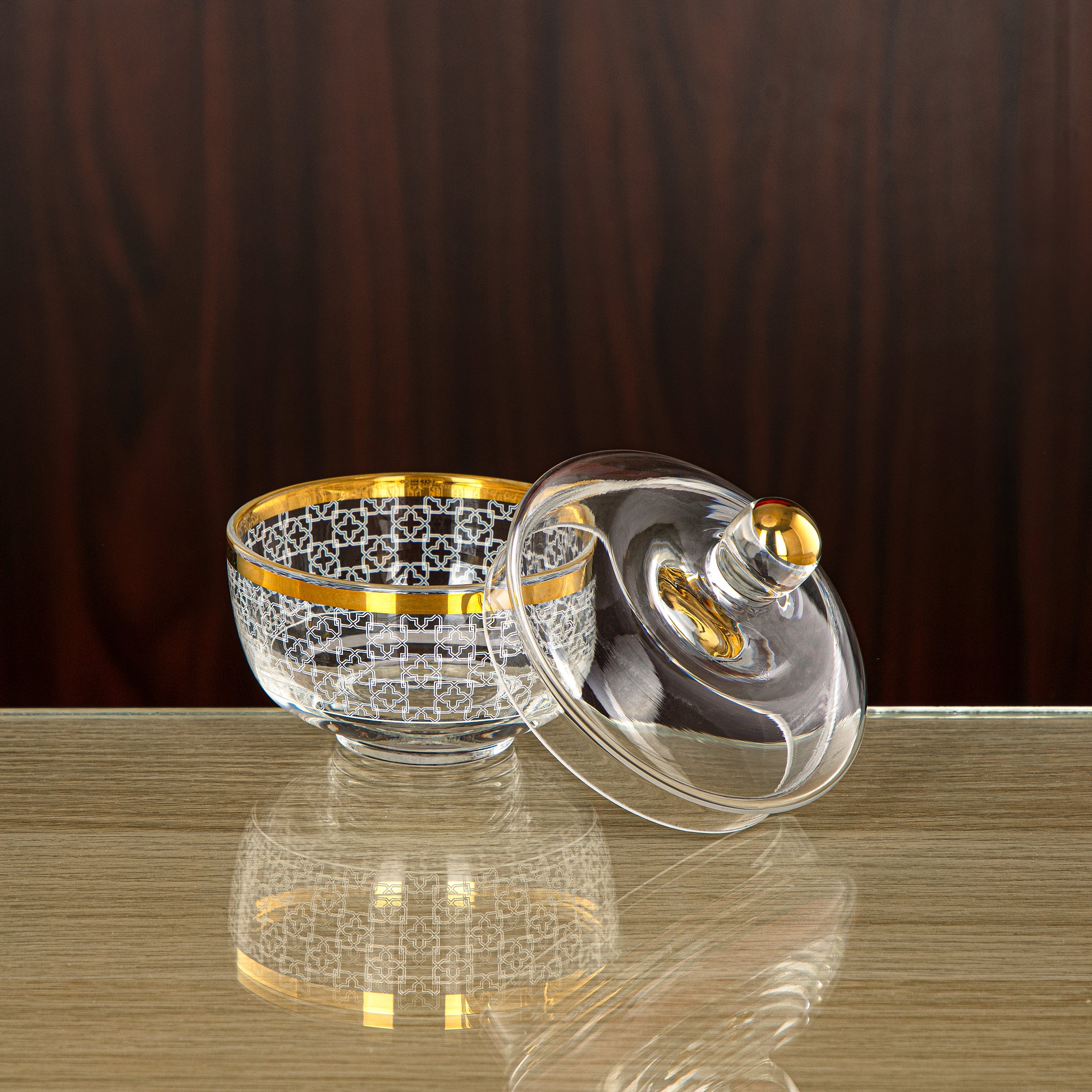 Almarjan 9.5 CM Glass Sugar Bowl - 0137T-SZH