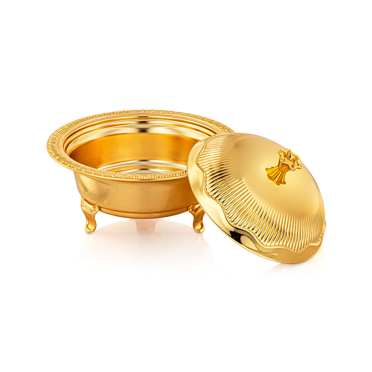 Almarjan 22 CM Date Bowl With Cover Gold - 222L-FG