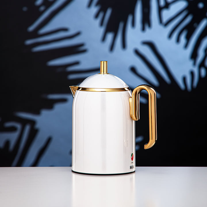 Almarjan 0.3 Liter Vacuum Flask White & Gold - CHA-030WHG