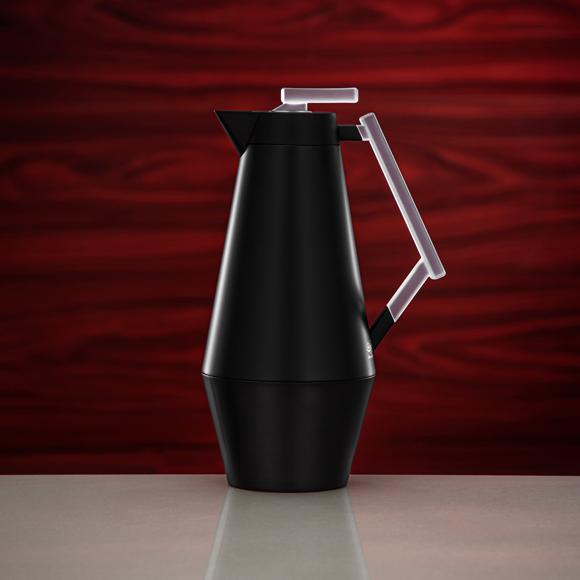 Almarjan Vacuum Flask Set 0.7L & 1L Matt Black & Frost