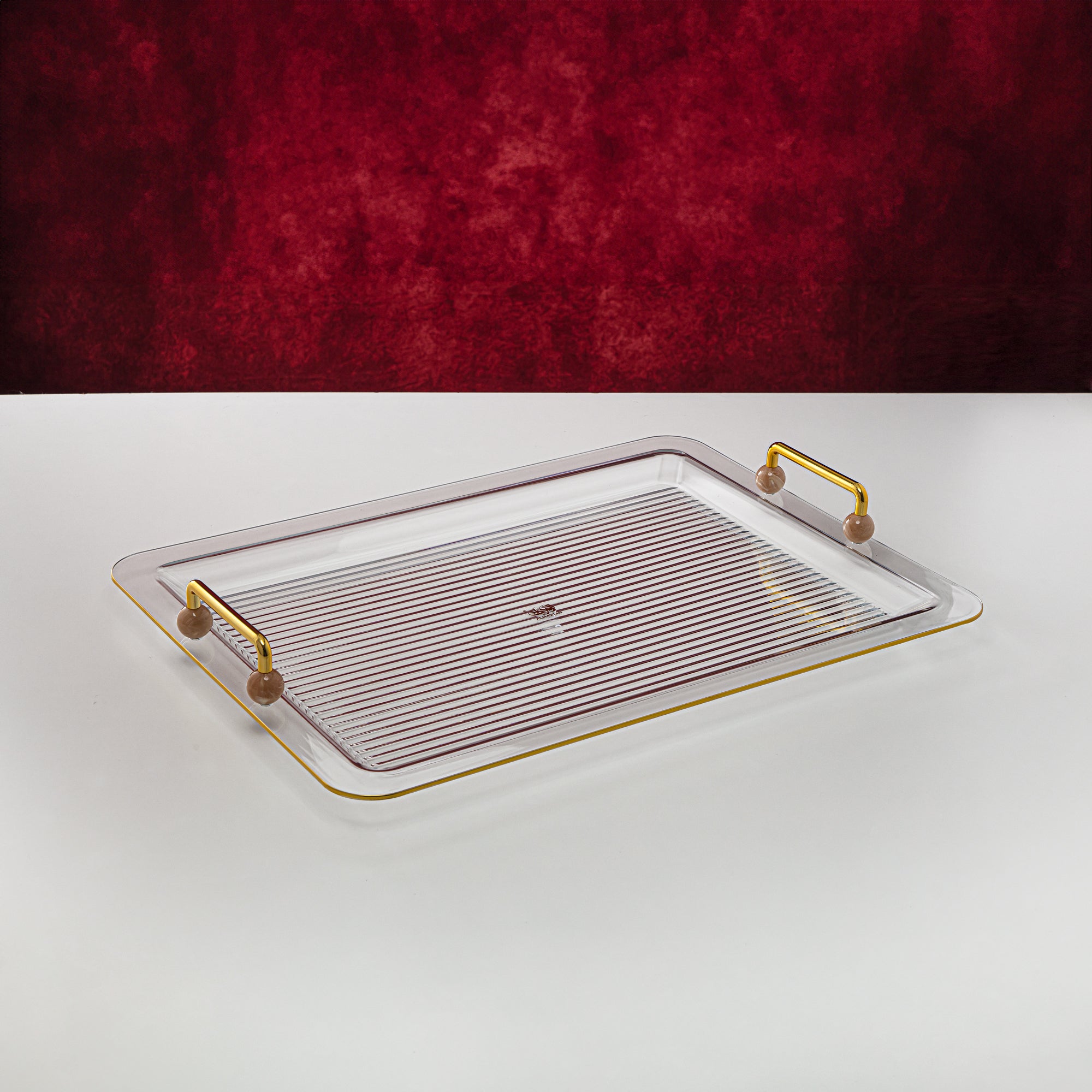 Almarjan 55 CM Rectangle Acrylic Tray - FB03-550 PBG/G