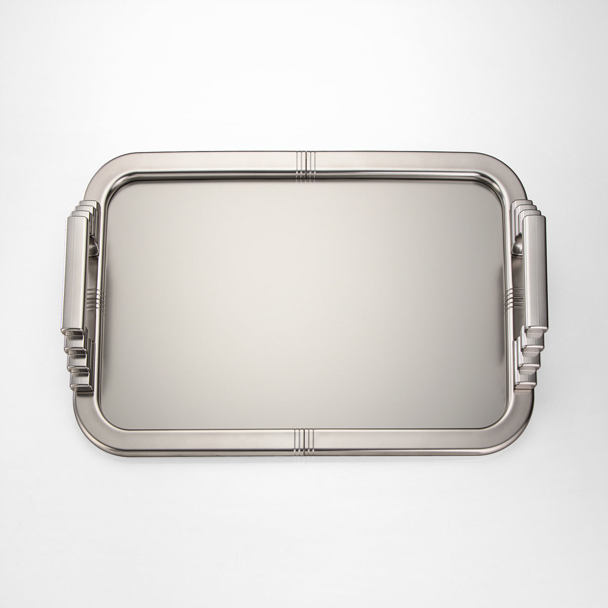 Almarjan Serving Tray 50 cm, Matt Nickel