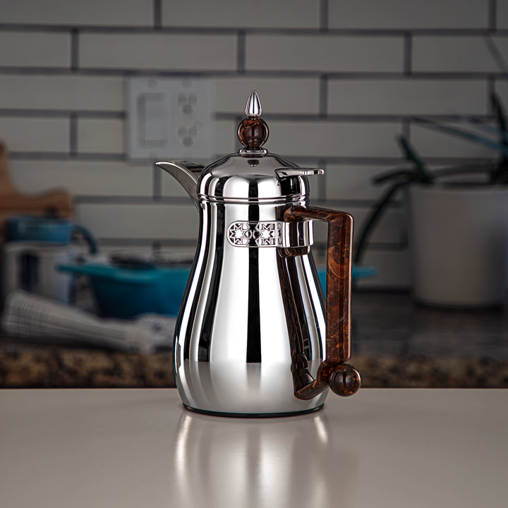 Almarjan 0.35 Liter Vacuum Flask Silver - FG803-035 PBR/C