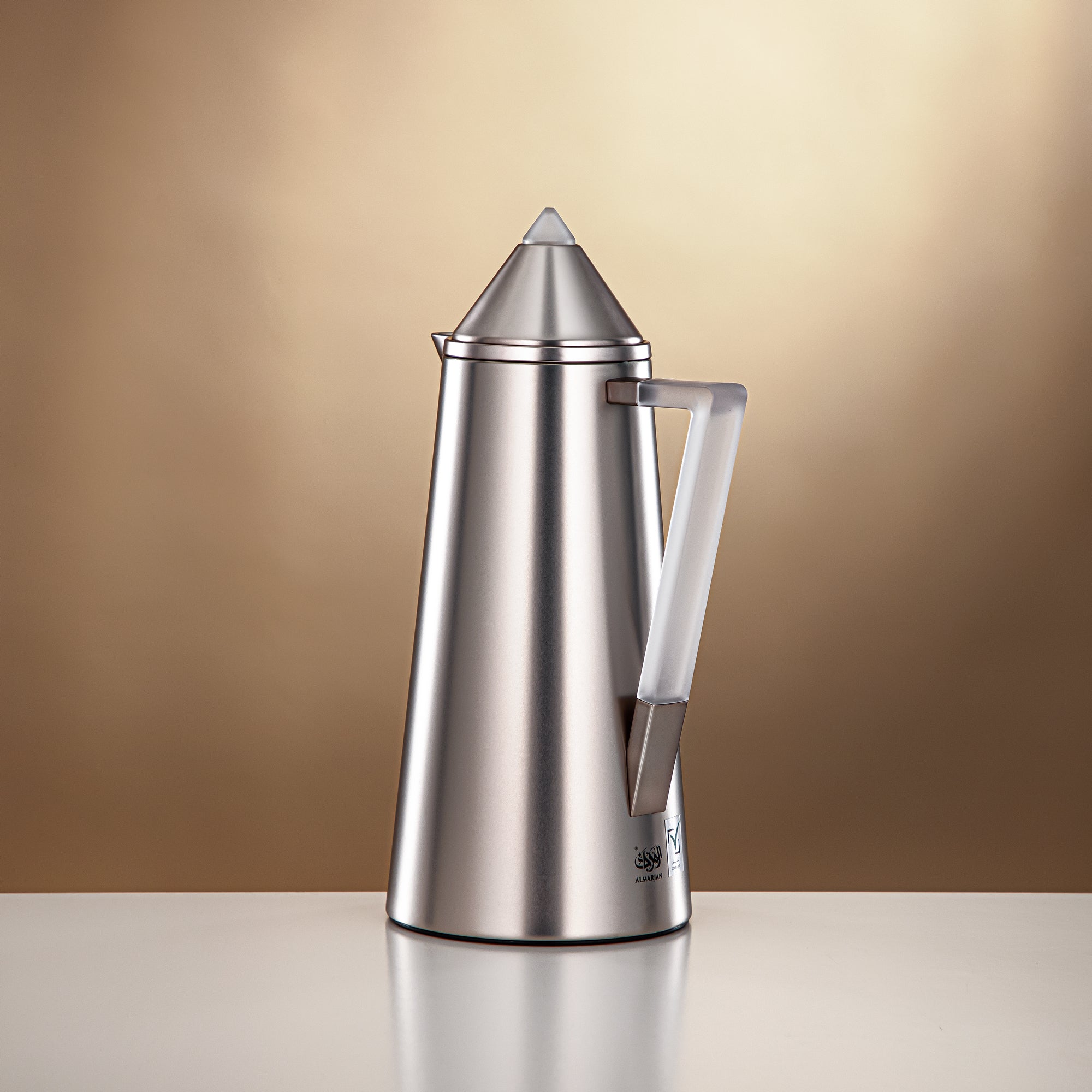 Almarjan Vacuum flask 0.7L + 1.0L Matt nickle & frost (FG818-070/100 MNI/FA)