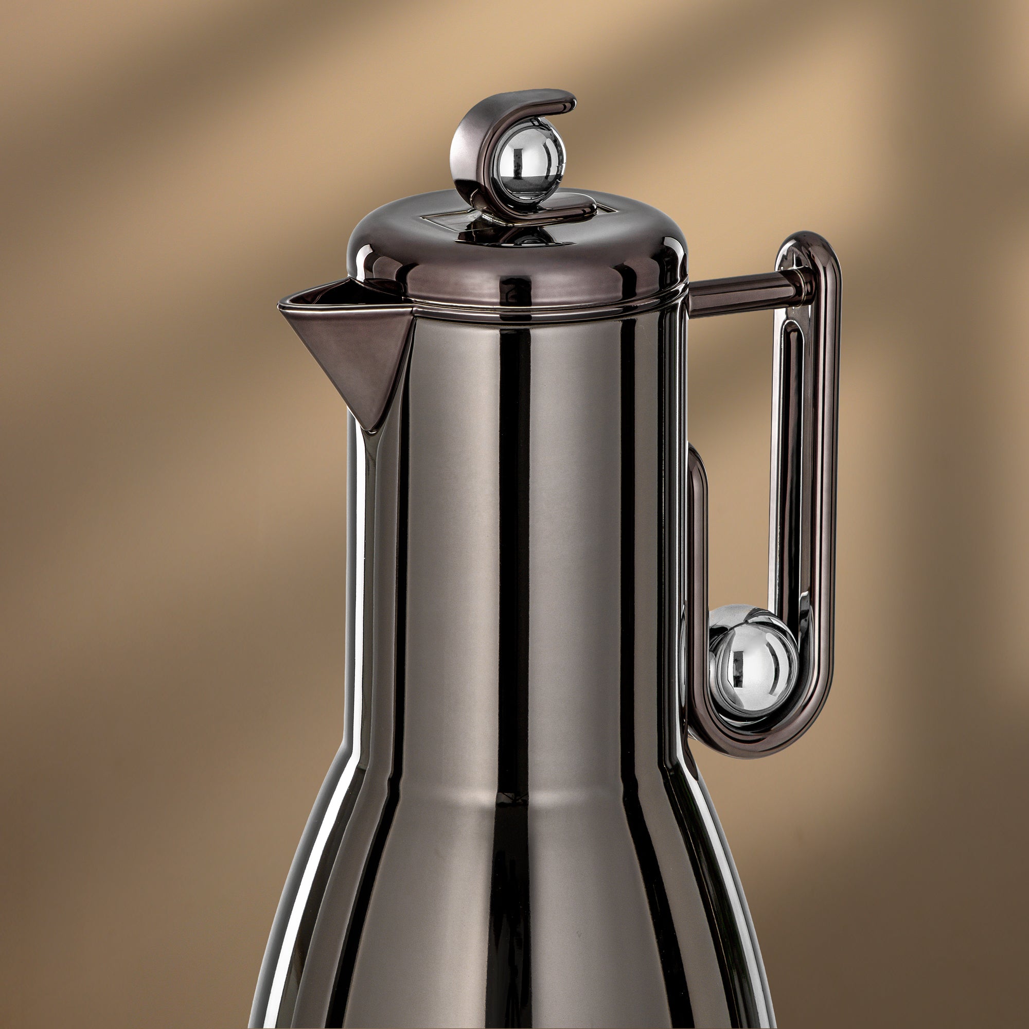 Almarjan Vacuum Flask Set, 2 Pieces – Gun Black & Silver