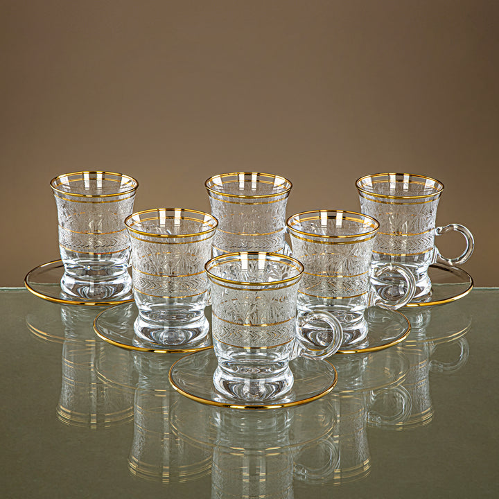 Combi 6 Pieces Glass Tea Cup Set - G1056AZ-35/11