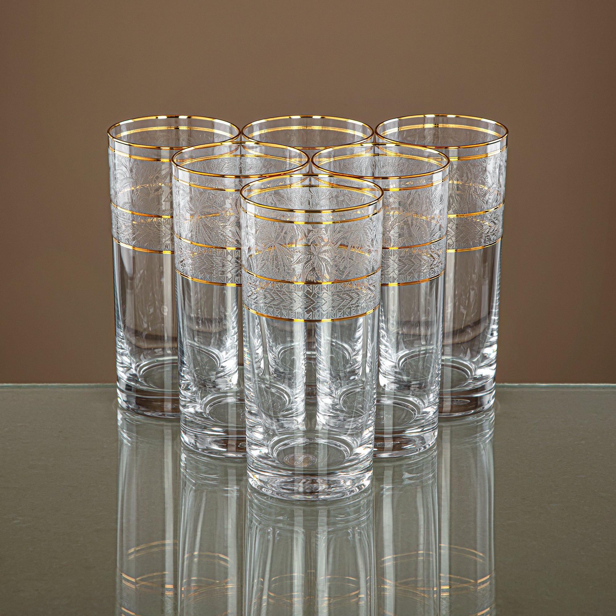 Combi 6 Pieces Glass Water Cup Set - G1056AZ-25/1