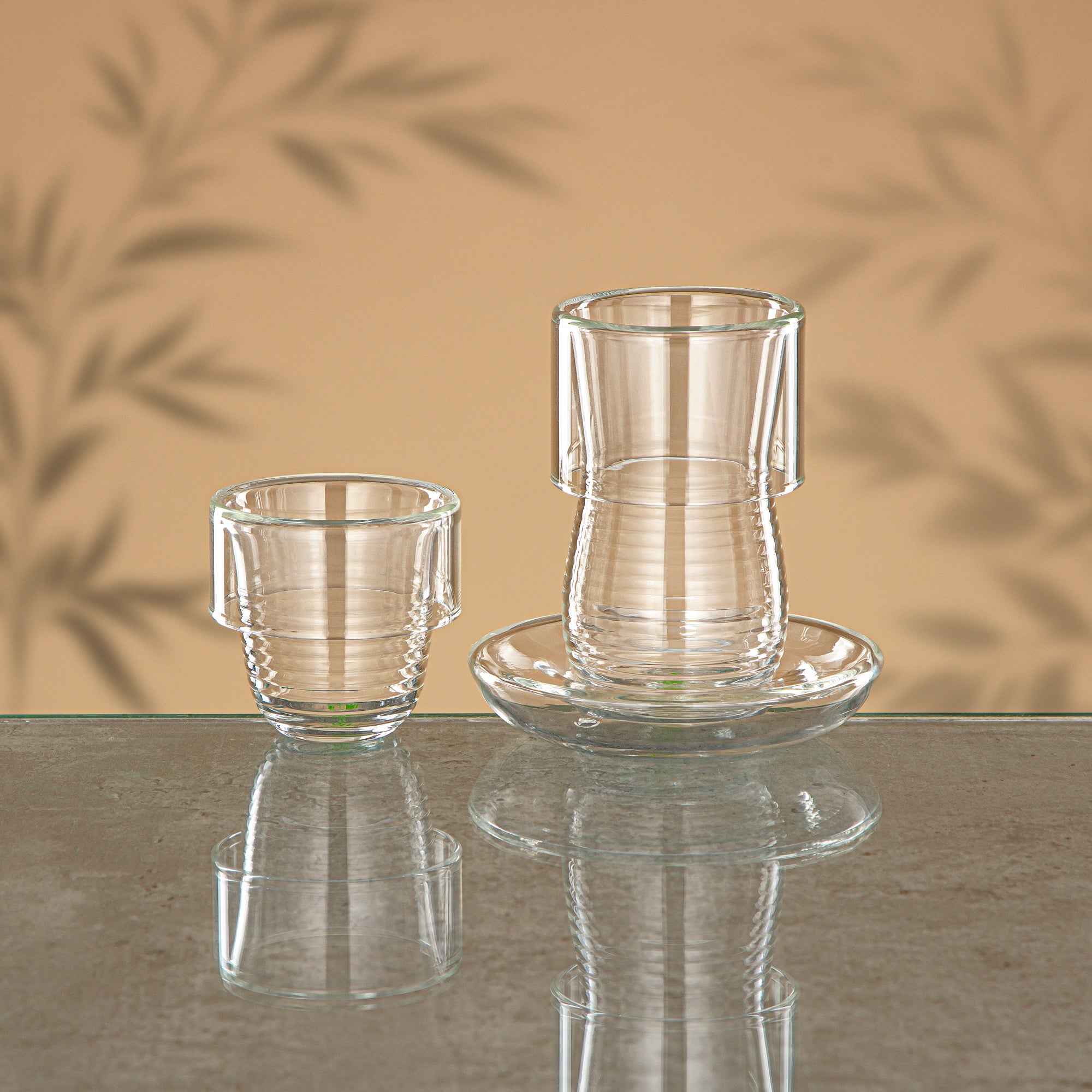 Almarjan Tea Set 18 Pieces Transparent