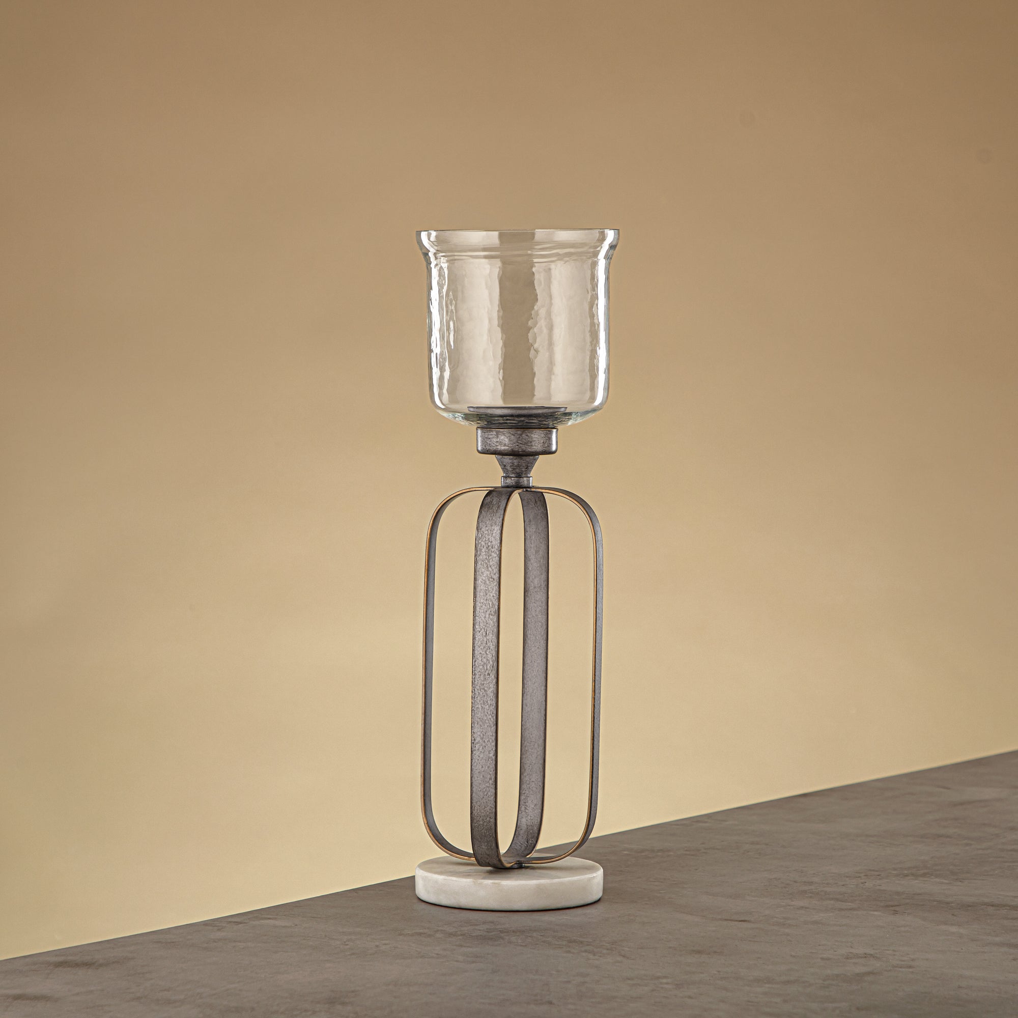 Almarjan Votive Holder 37cm Silver