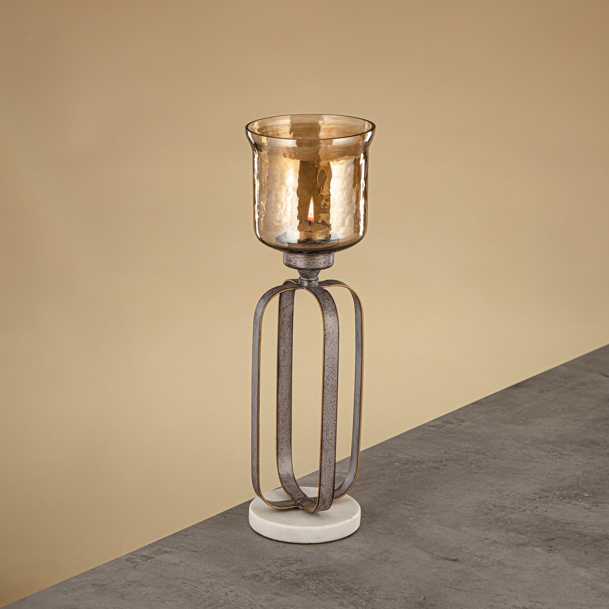 Almarjan Votive Holder 37cm Silver