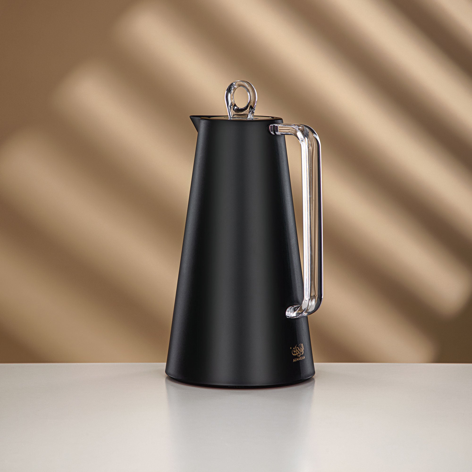 Almarjan Vacuum Flask Set Black & Transparent