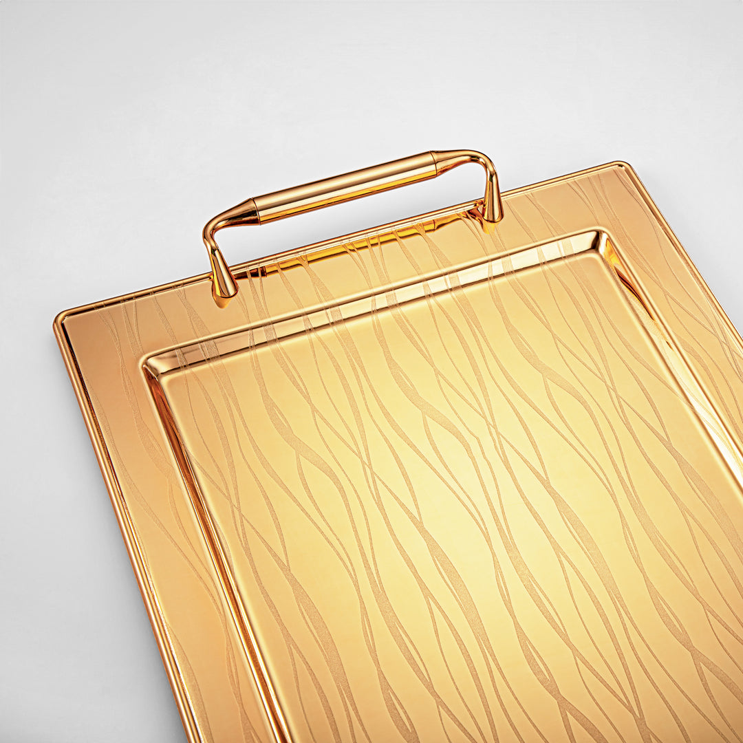 Almarjan 48 CM Serving Tray Gold - HT2308013