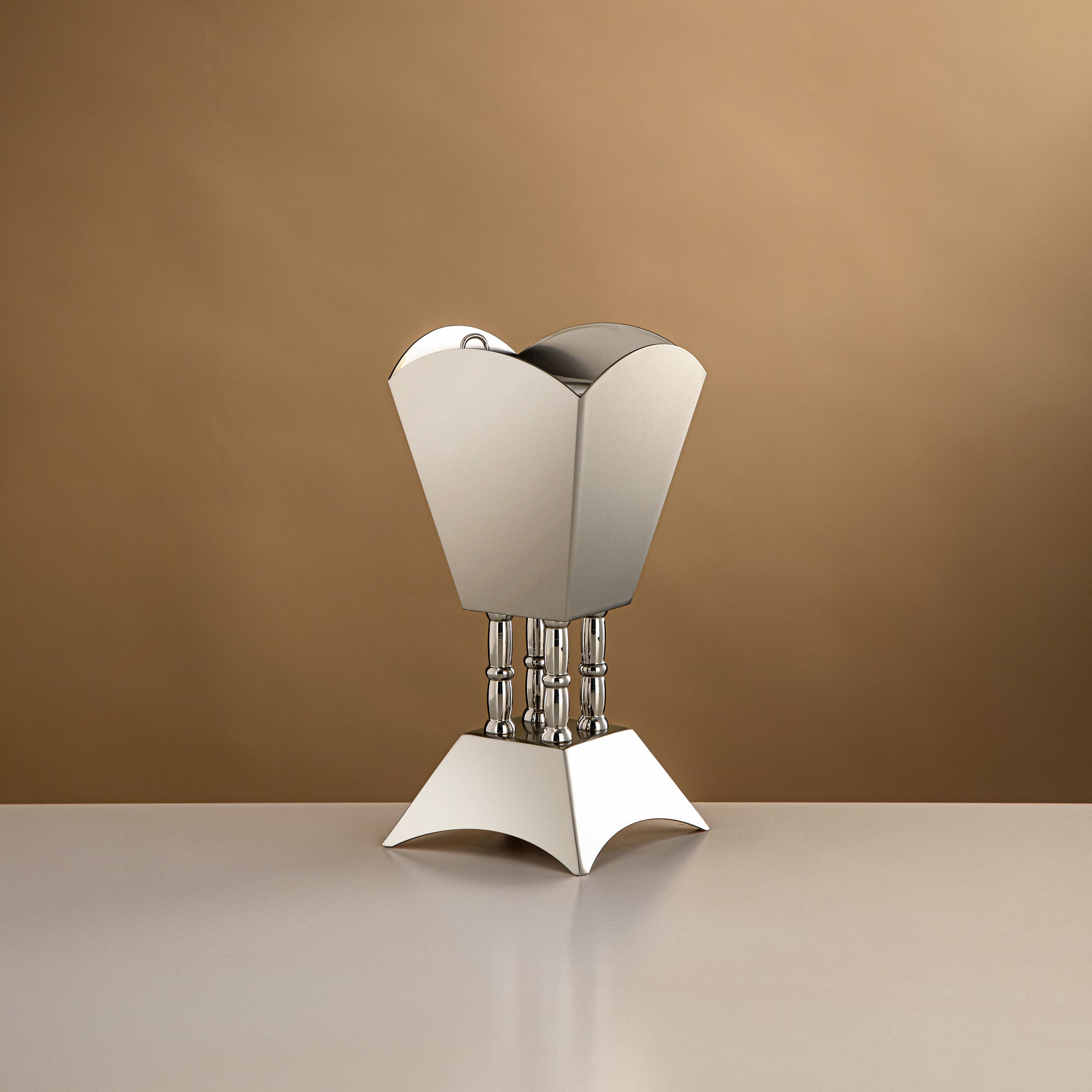 Almarjan 20.5 CM Incense Burner Matte Nickel - HT2506068