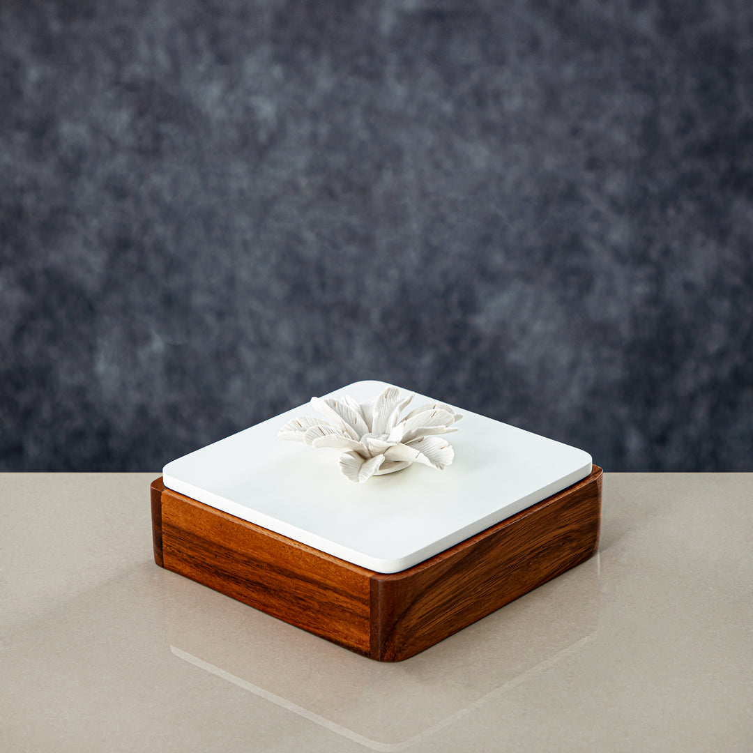 Almarjan 15 CM Square Flora Box - KDTD672SQS