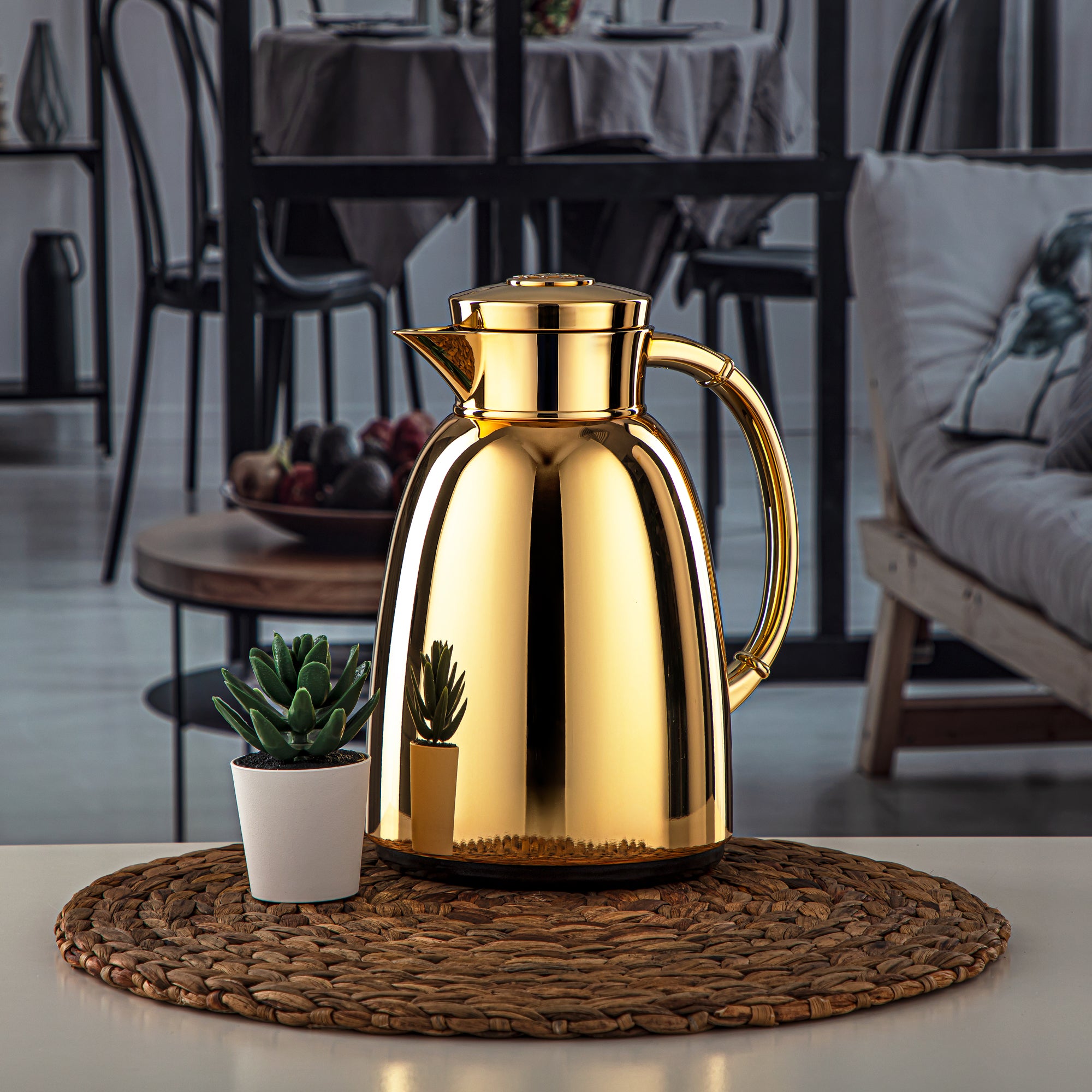 Almarjan 1 Liter Vacuum Flask Gold - QVC-1000C95