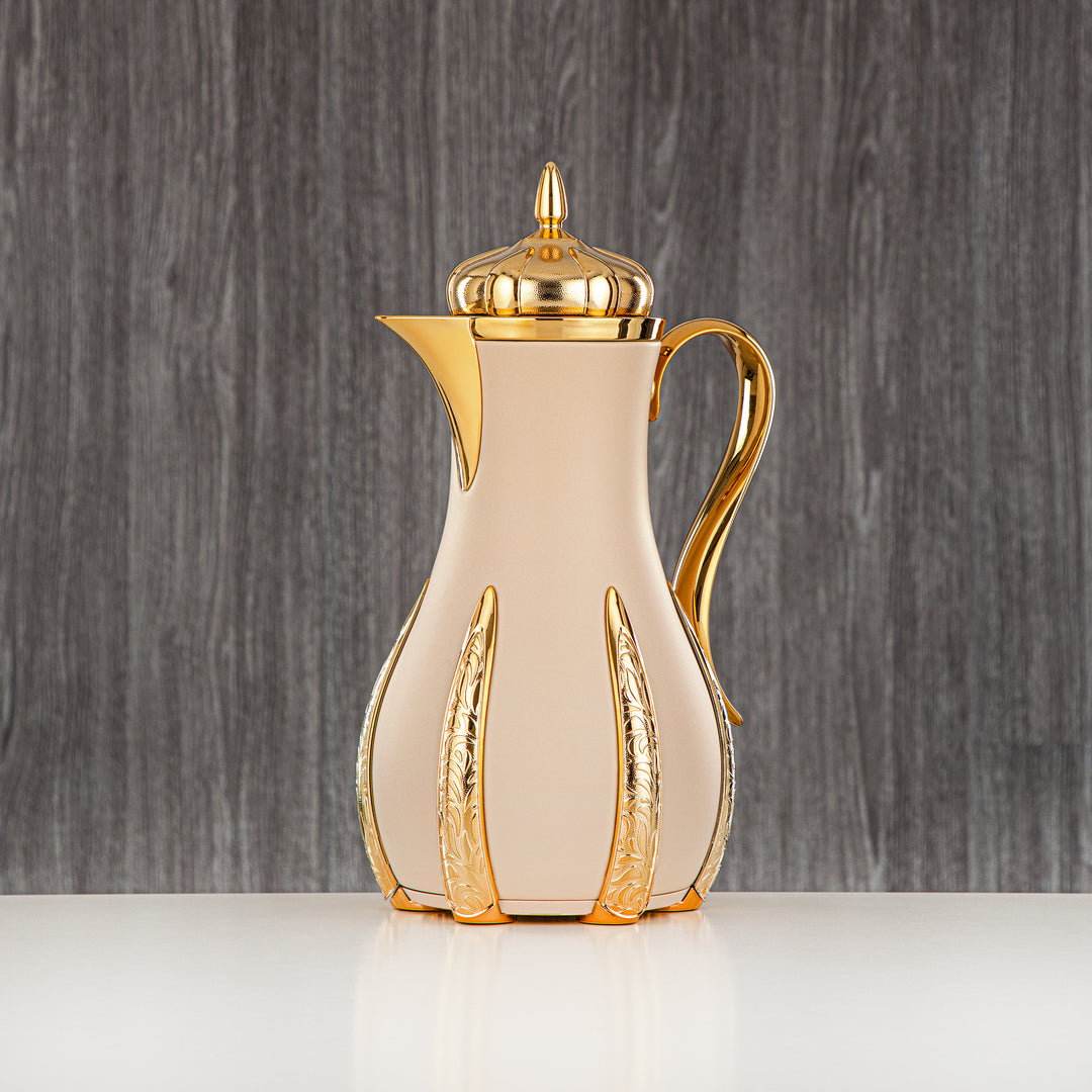 Almarjan 2 Pieces Vacuum Flask Set Beige & Gold - SM-2A26AB-100 BG/G