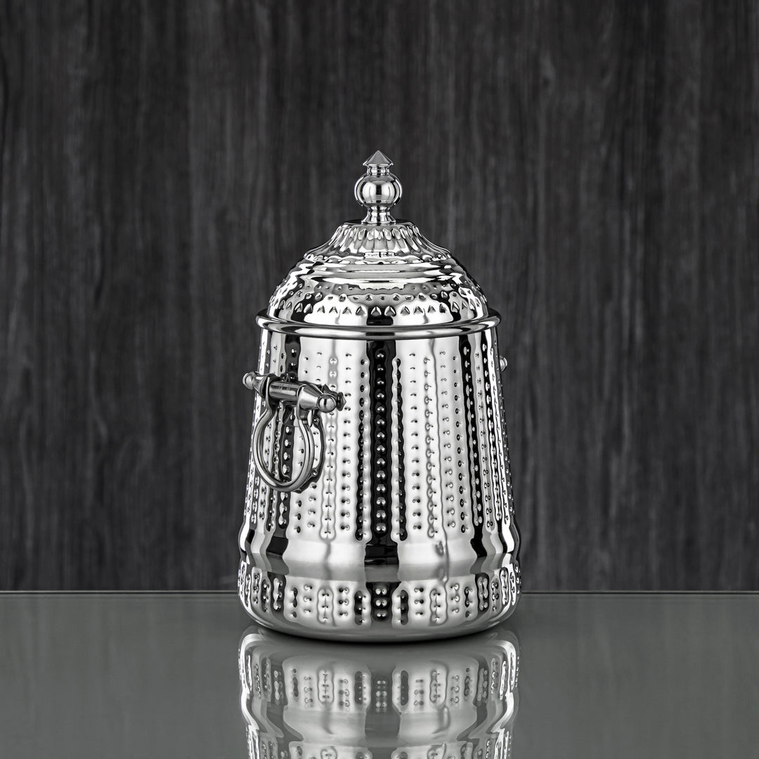 Almarjan 48 Ounce Barari Collection Stainless Steel Canister Silver - STS0013061