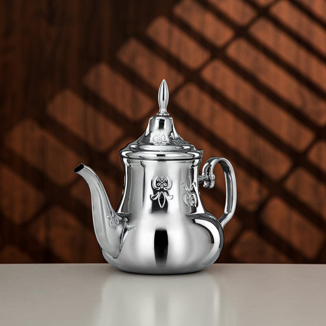 Almarjan 1.2 Liter Sahara Collection Stainless Steel Teapot Silver - STS0013179