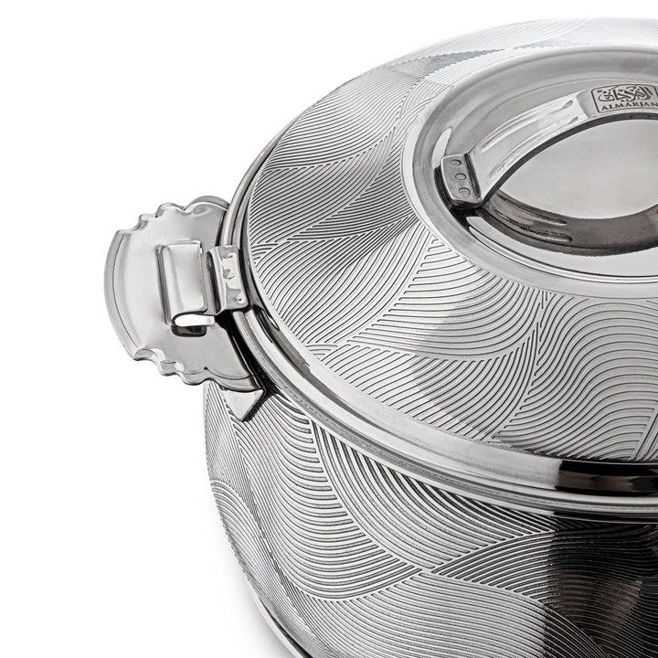 Almarjan 4 Pieces Noor Collection Stainless Steel Hot Pot - H23E5