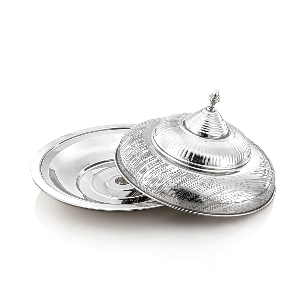 Almarjan 40 CM Tahani Collection Stainless Steel Koozy Tray - H23E24