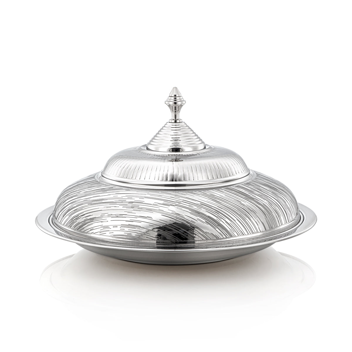 Almarjan 45 CM Tahani Collection Stainless Steel Koozy Tray - H23E24