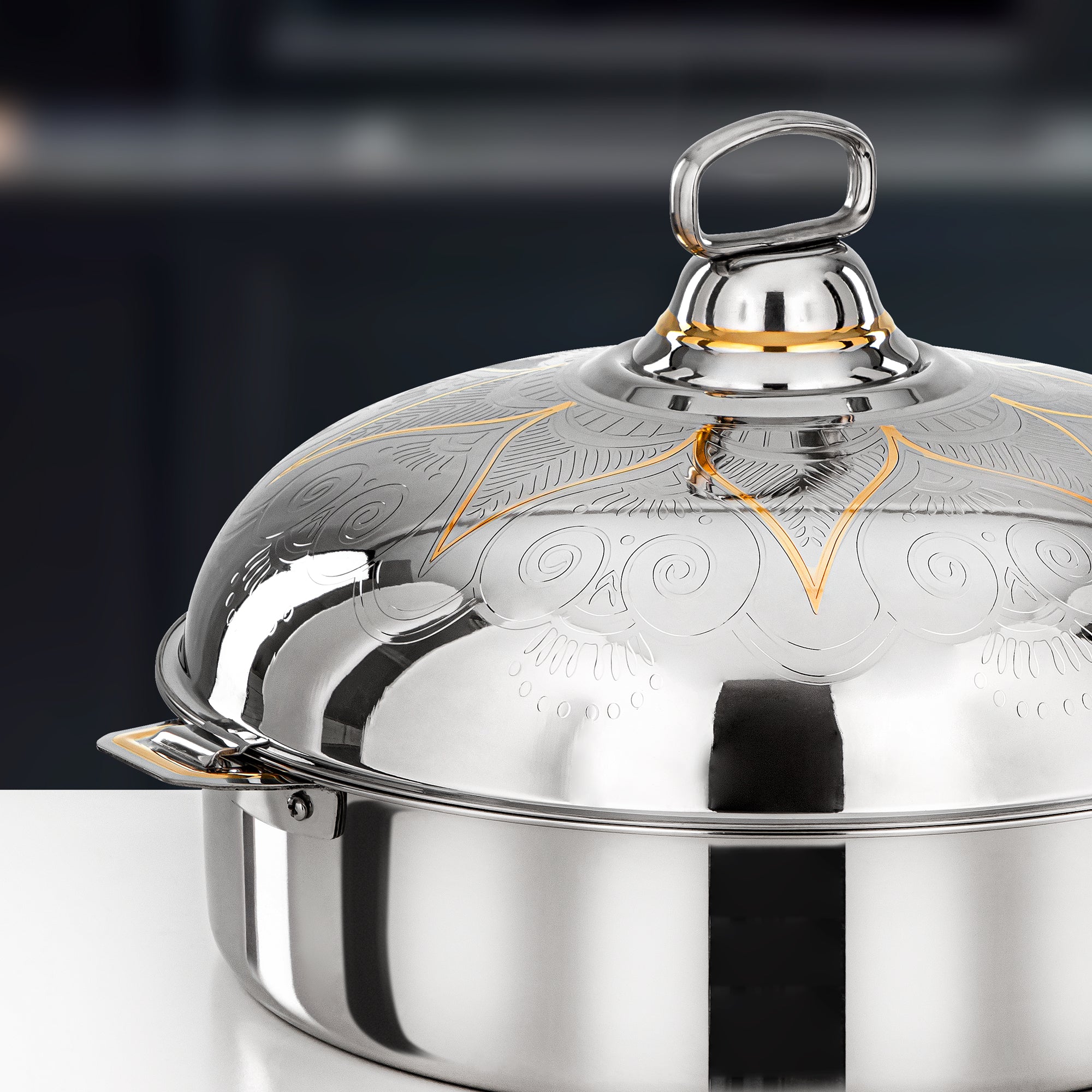 حرارات المرجان 40 سم فضي وذهبي