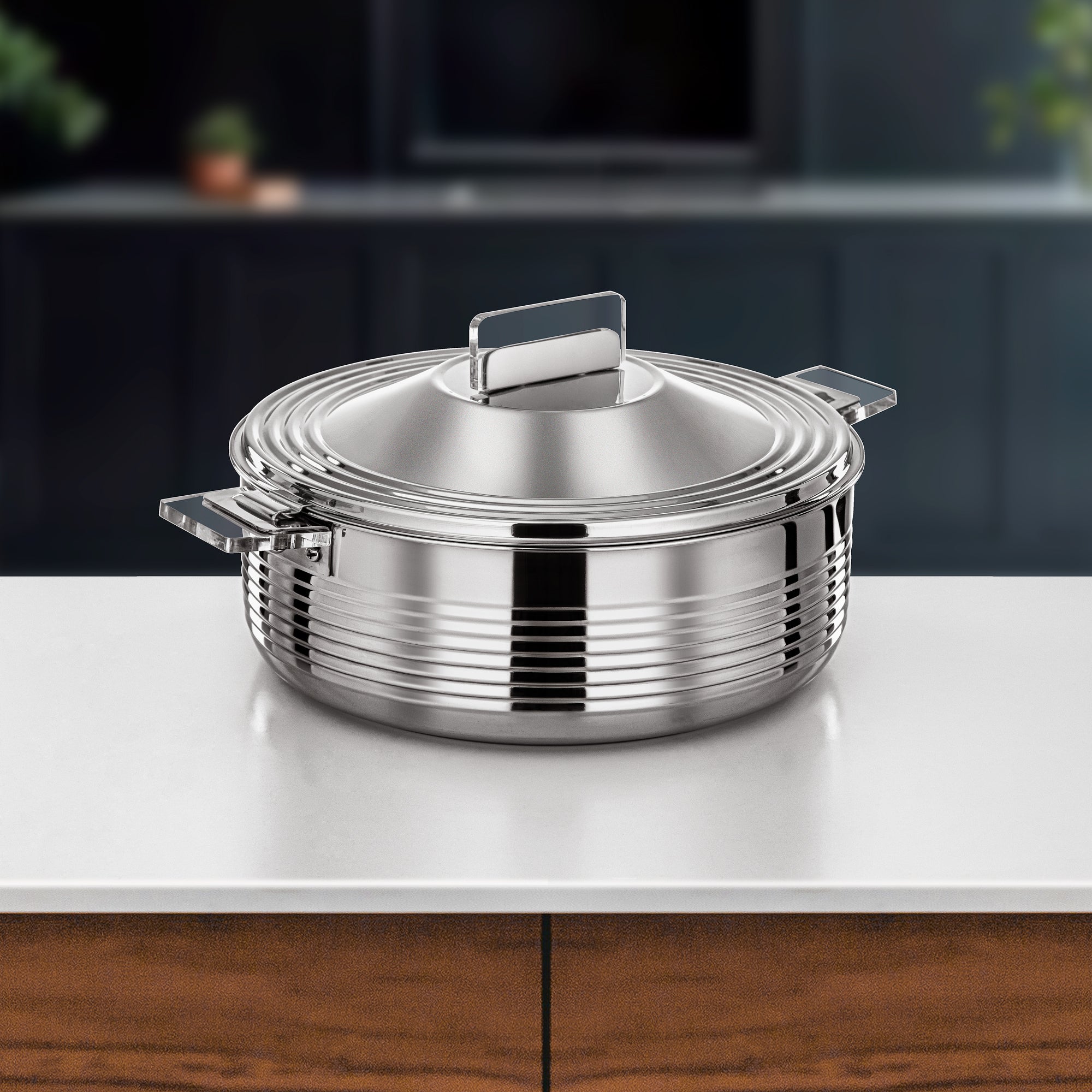 المرجان مهرة حرارات 8 لتر فضي (H25P3)