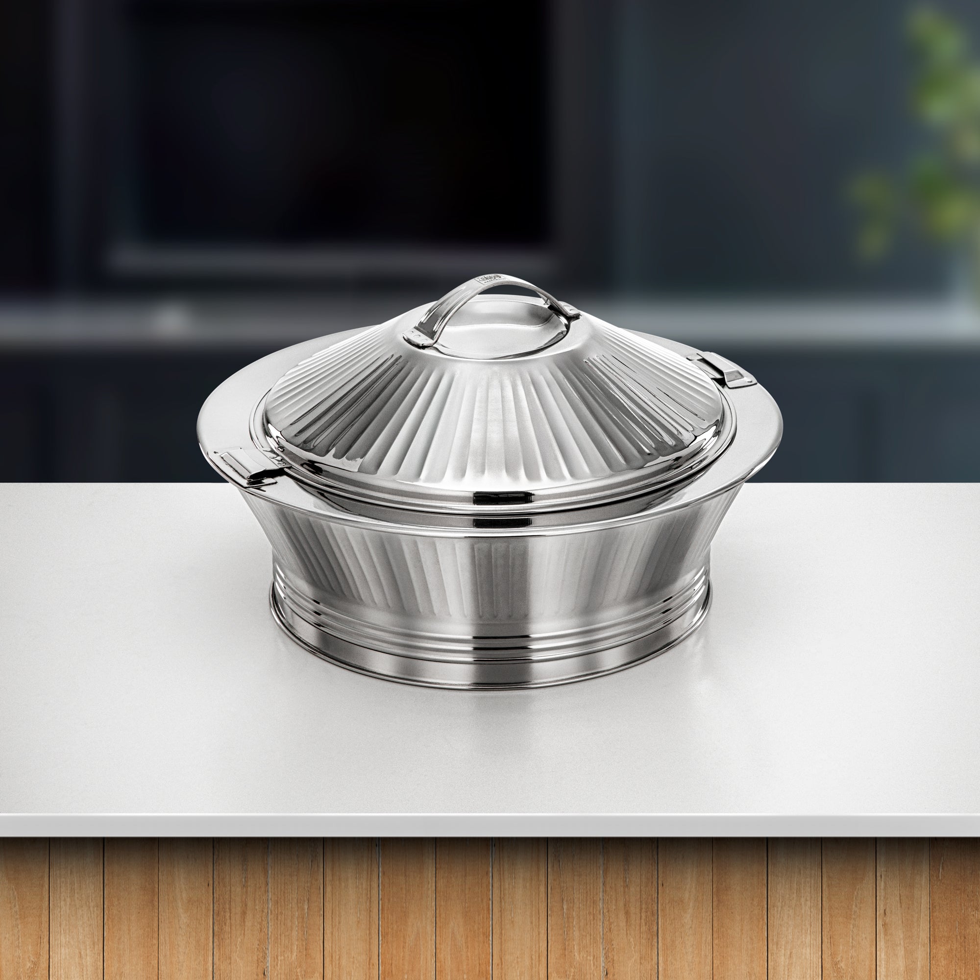 طقم حرارات المرجان منارة، ٣ قطع، فضي