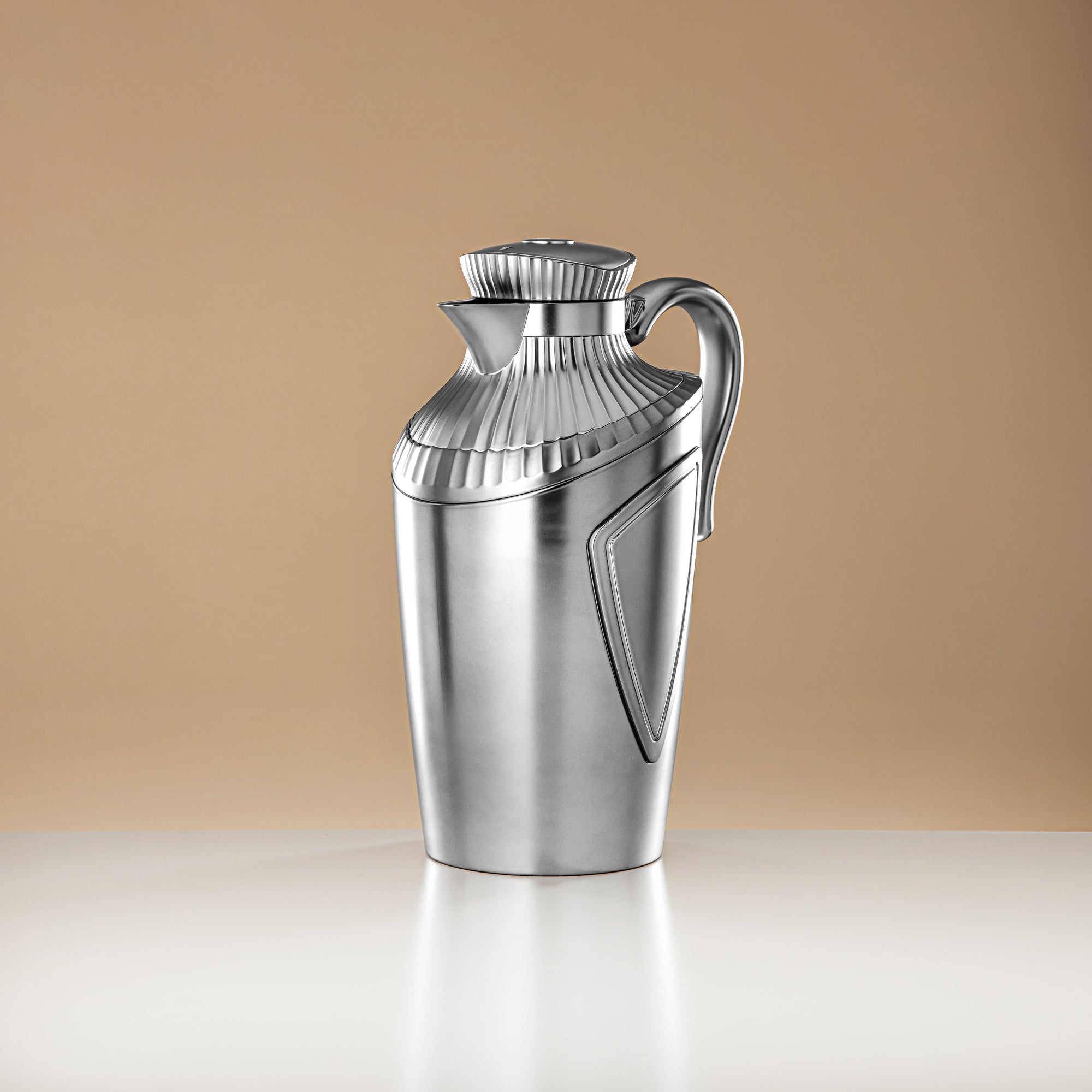 Almarjan 2 Pieces Vacuum Flask Set Matt Silver - UWP-0700/1000 E23