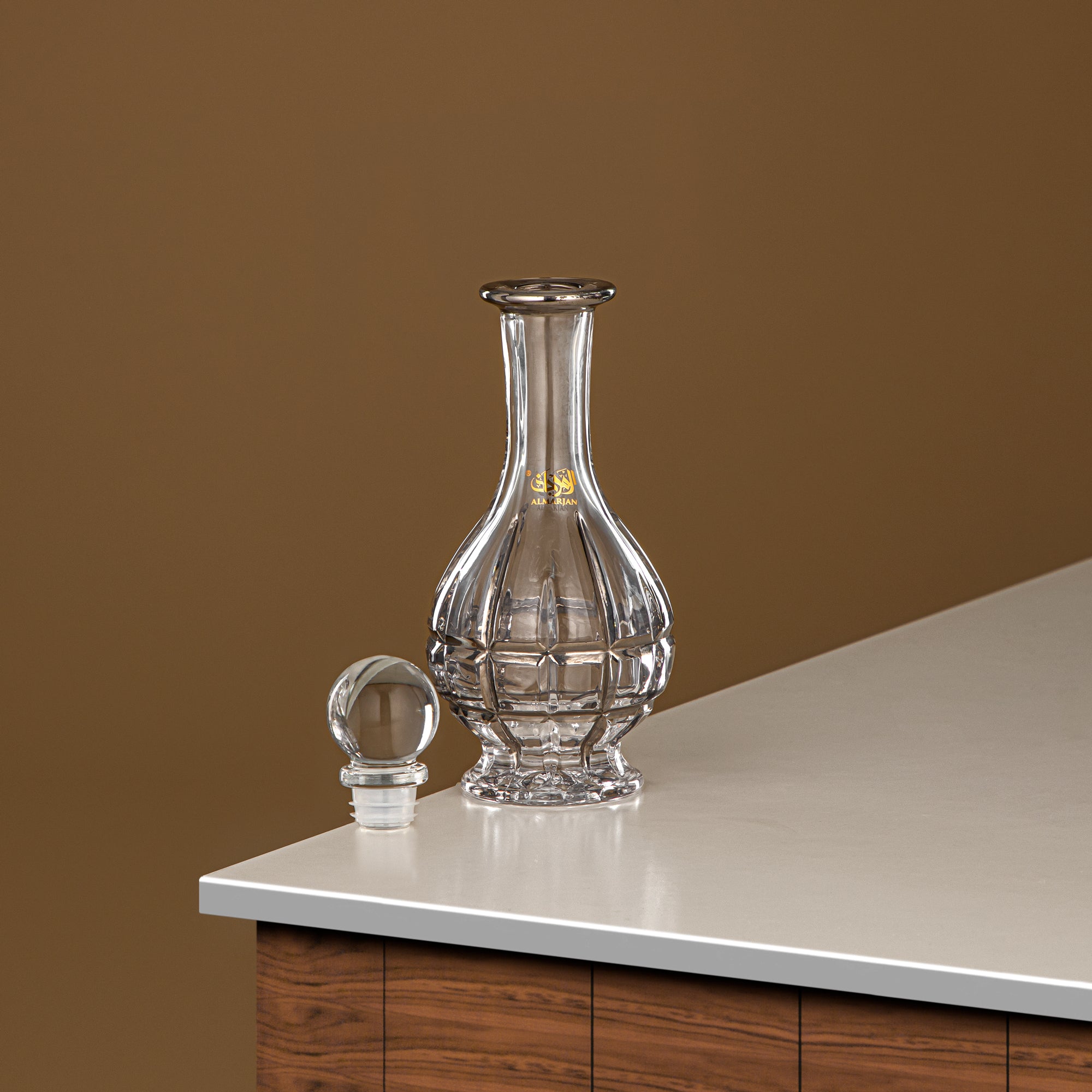 زجاجة عطر المرجان 200 مل (VR-D21-5-Silver) - زجاج بمقبض بجعة | مجموعة البجعة